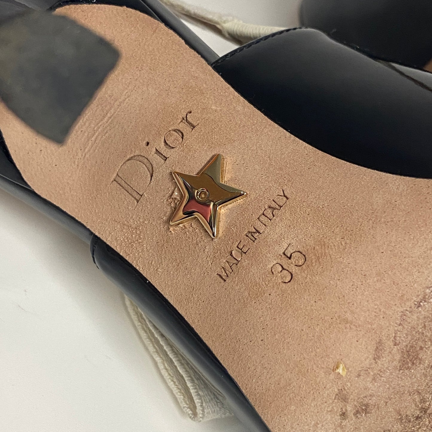 Dior J’Dior sling back pump size 35 uk 2