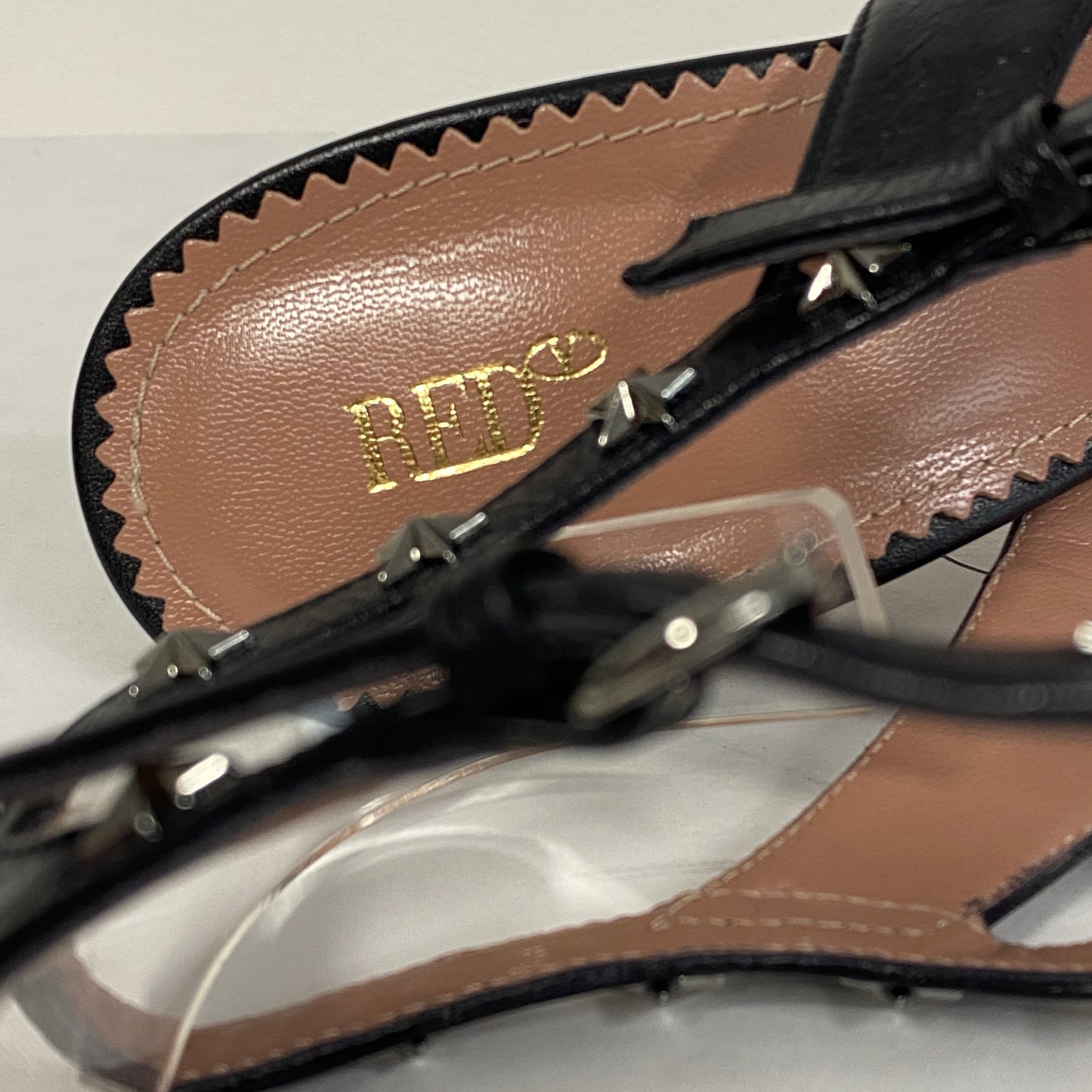 Red Valentino black leather heels size 40