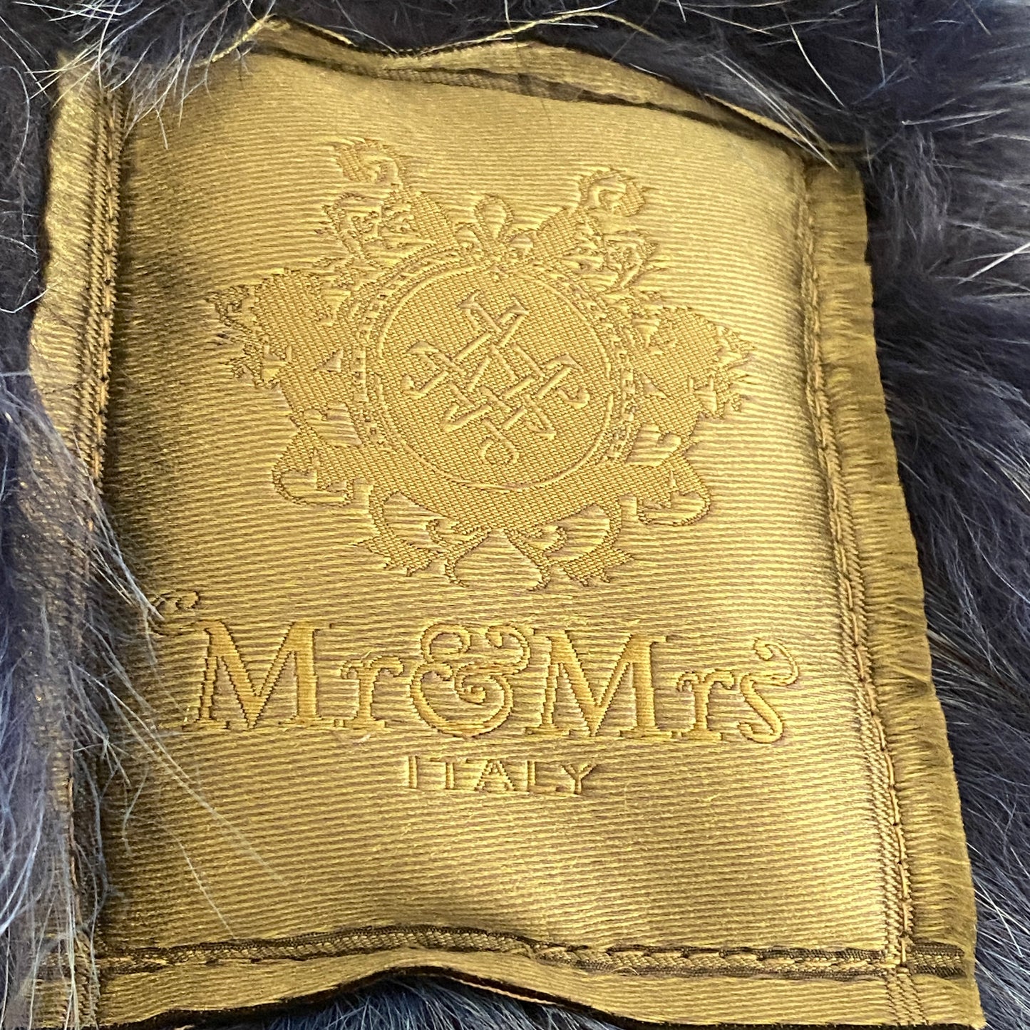 Mr&Mrs Italy fur lined parka coat Green khaki with Coyote fur interior. size XS