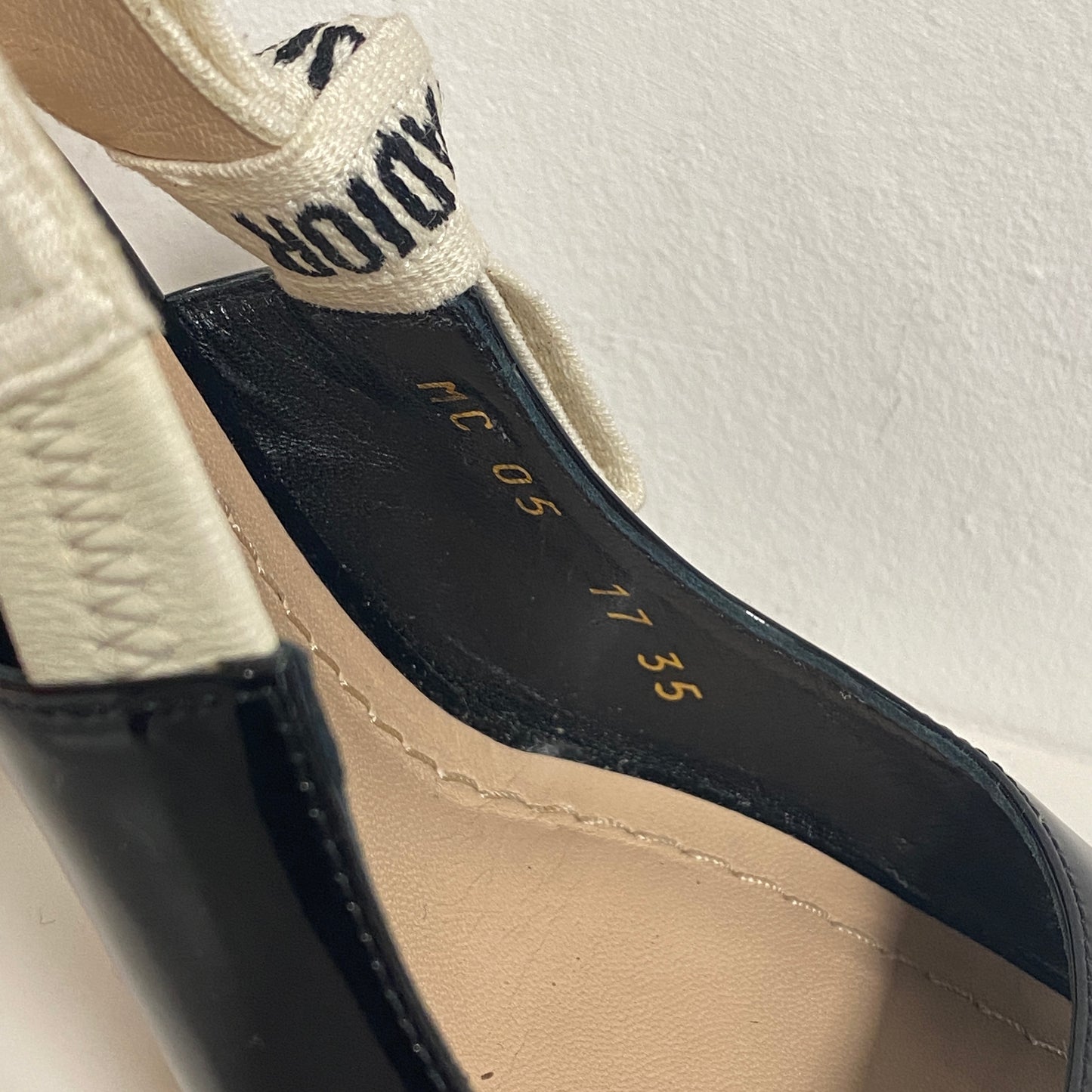 Dior J’Dior sling back pump size 35 uk 2