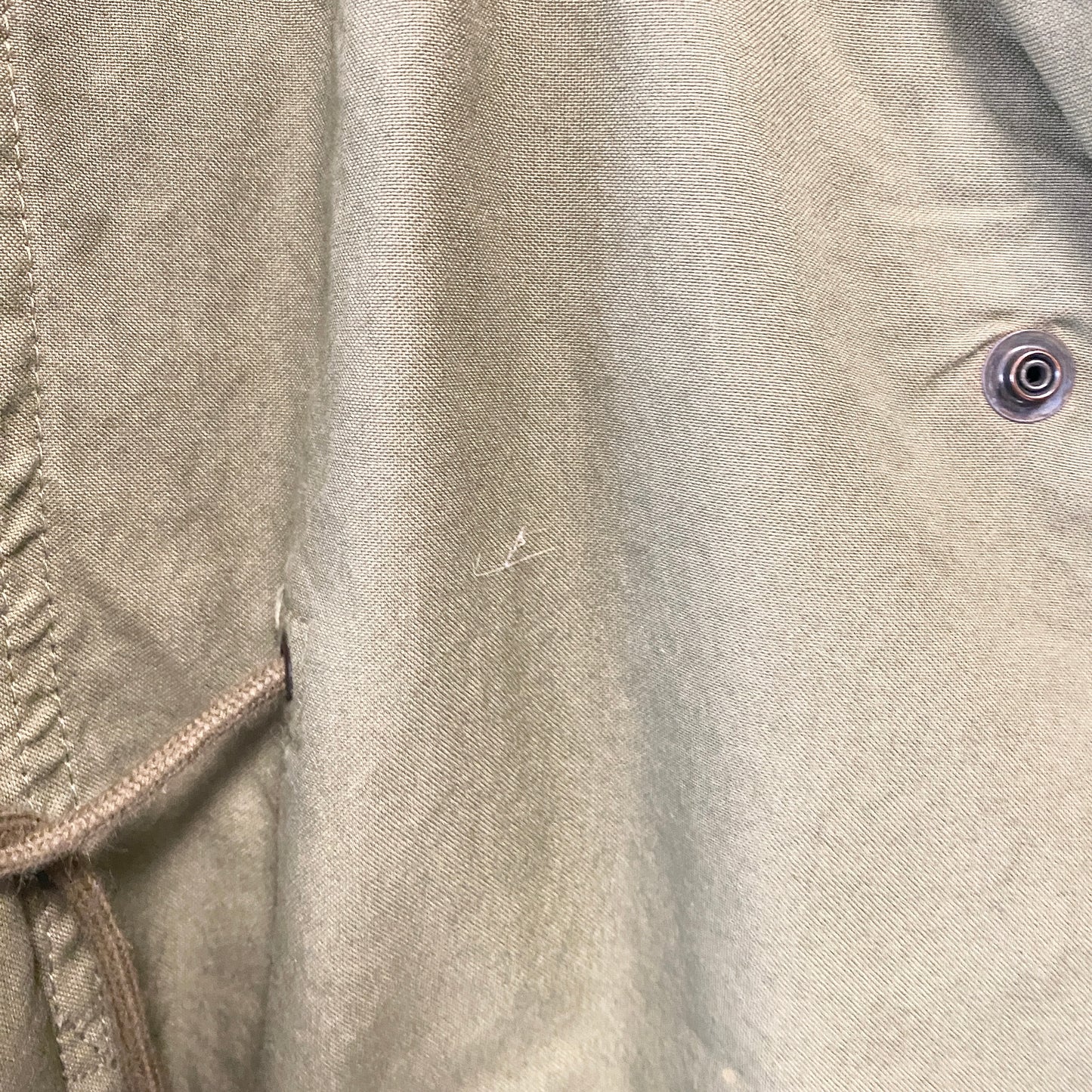Mr&Mrs Italy fur lined parka coat Green khaki with Coyote fur interior. size XS