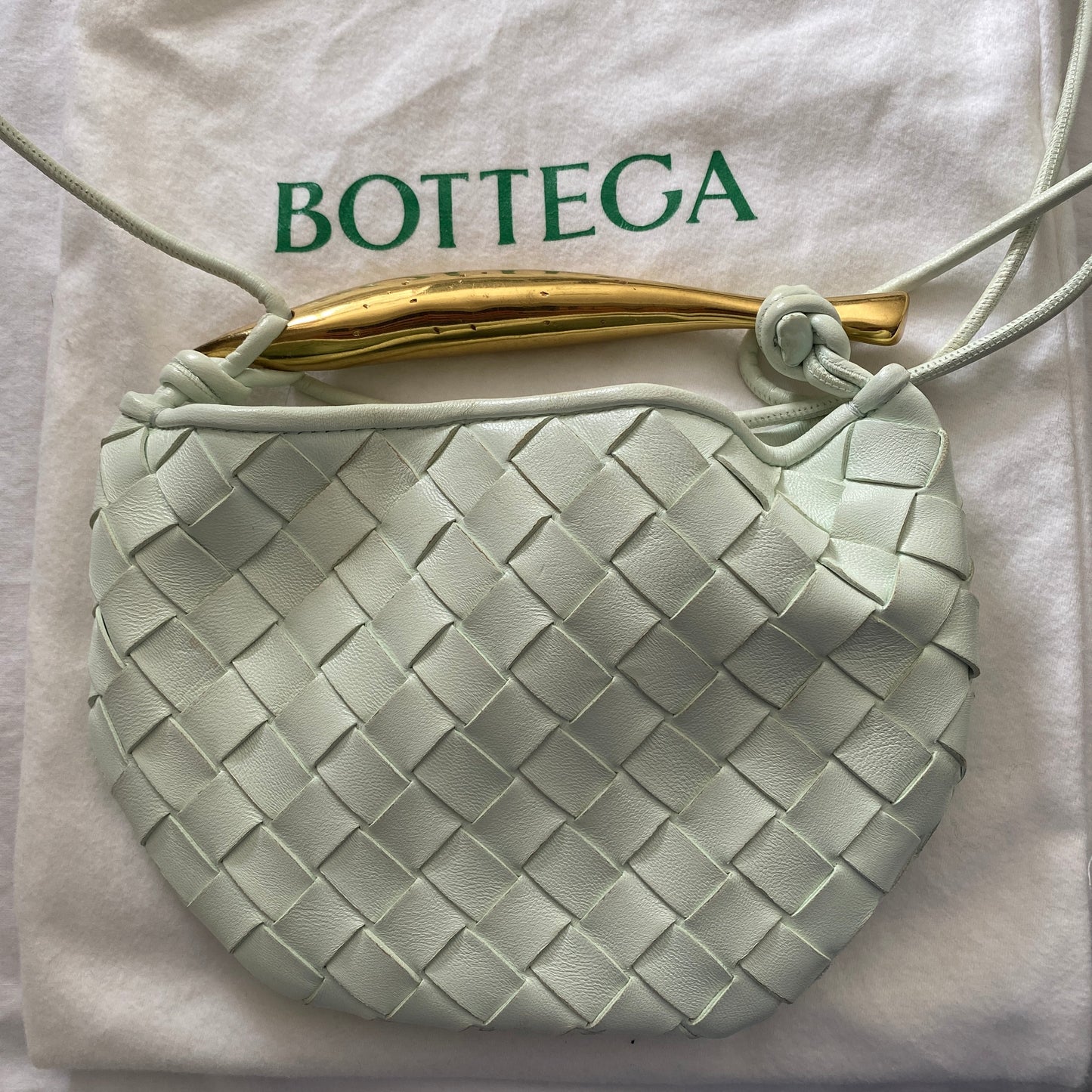 BOTTEGA VENETA MINI LEATHER SARDINE BAG