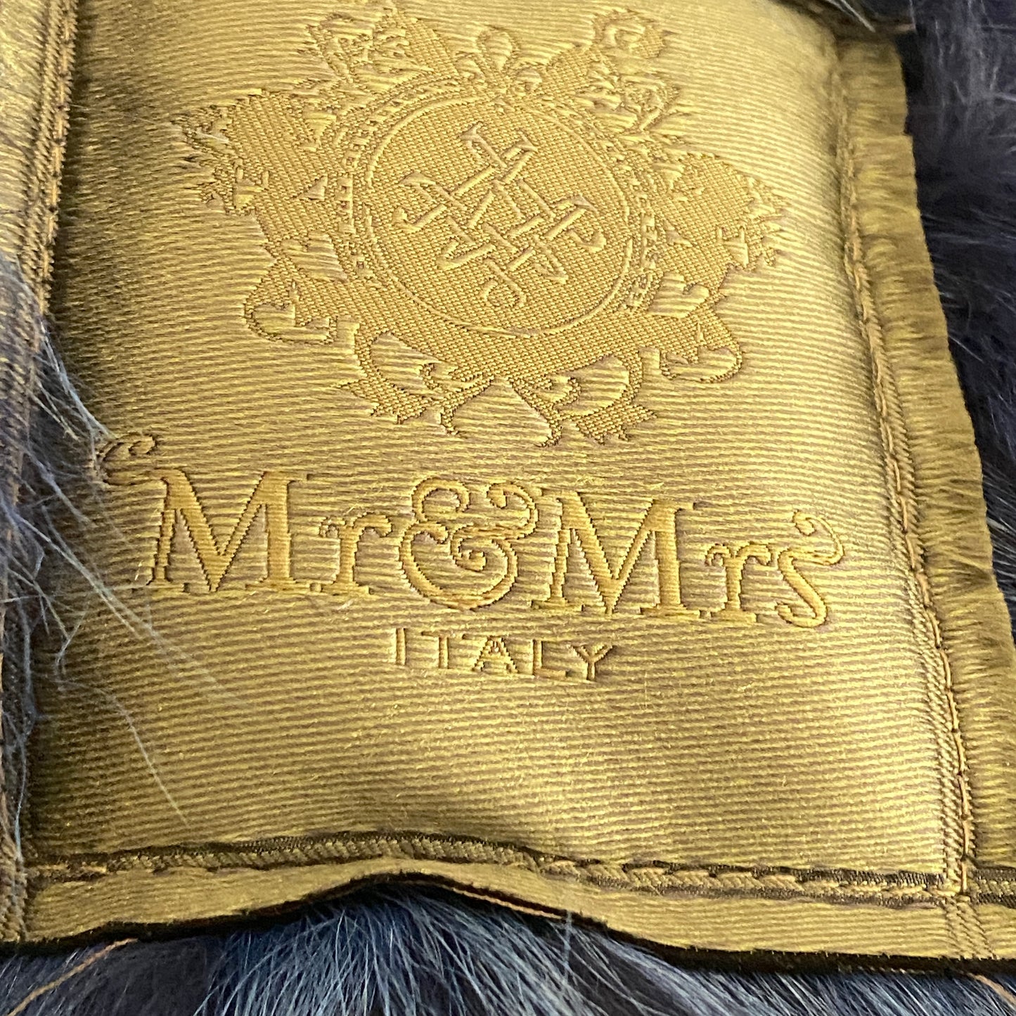 Mr&Mrs Italy fur lined parka coat Green khaki with Coyote fur interior. size XS