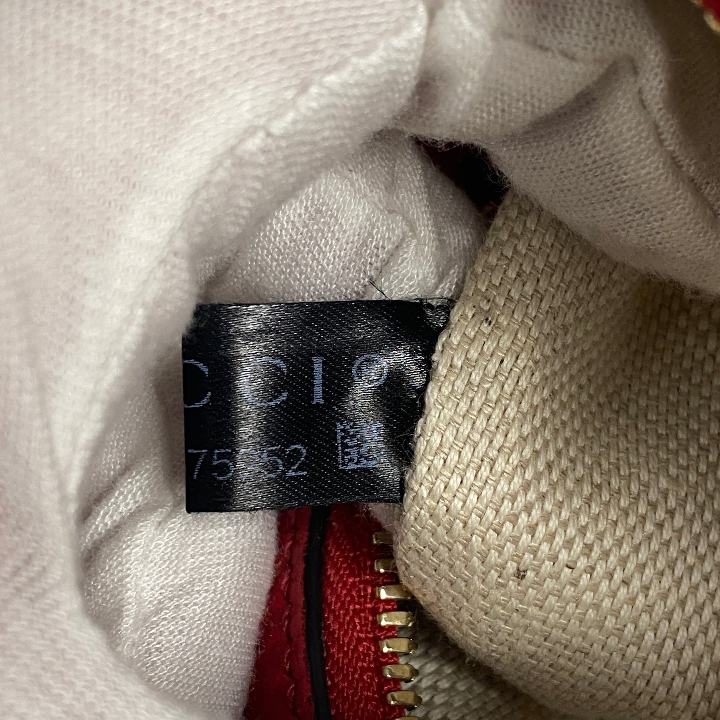 Gucci soho disco bag red leather