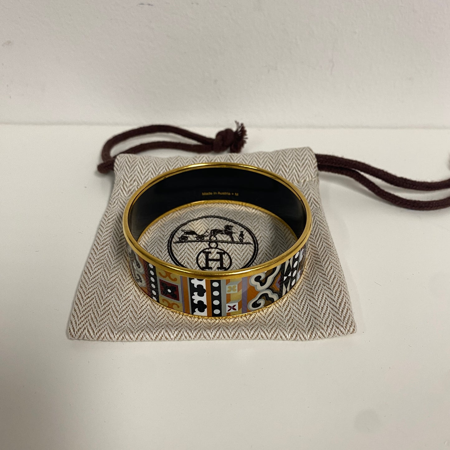 Hermes enamel bracelet small