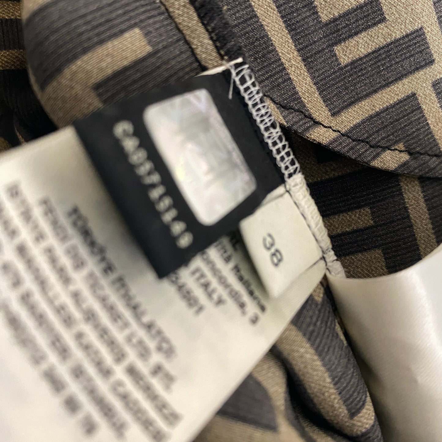 Fendi FF silk wide leg trousers Size 38 U.K. 6  Great condition