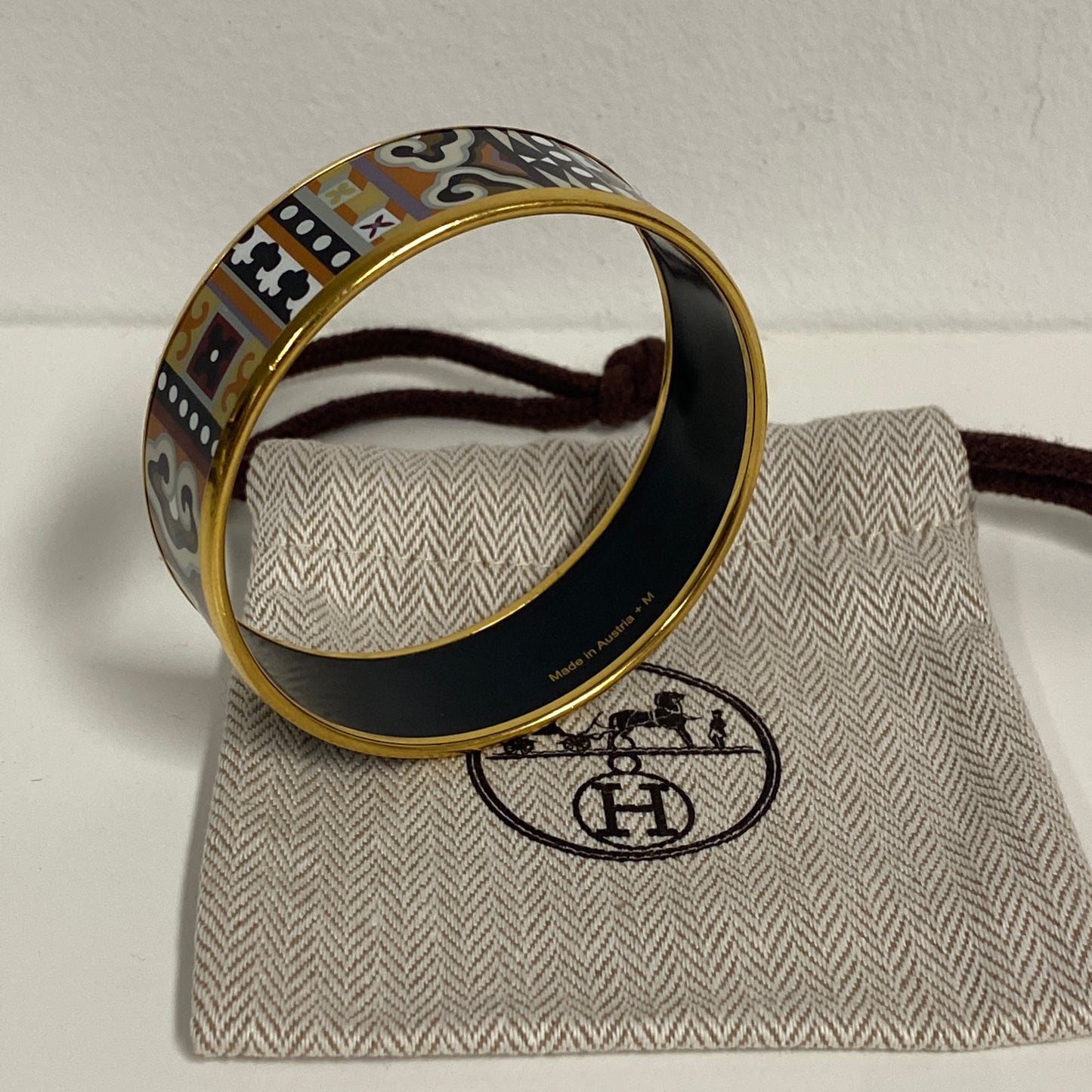 Hermes enamel bracelet small