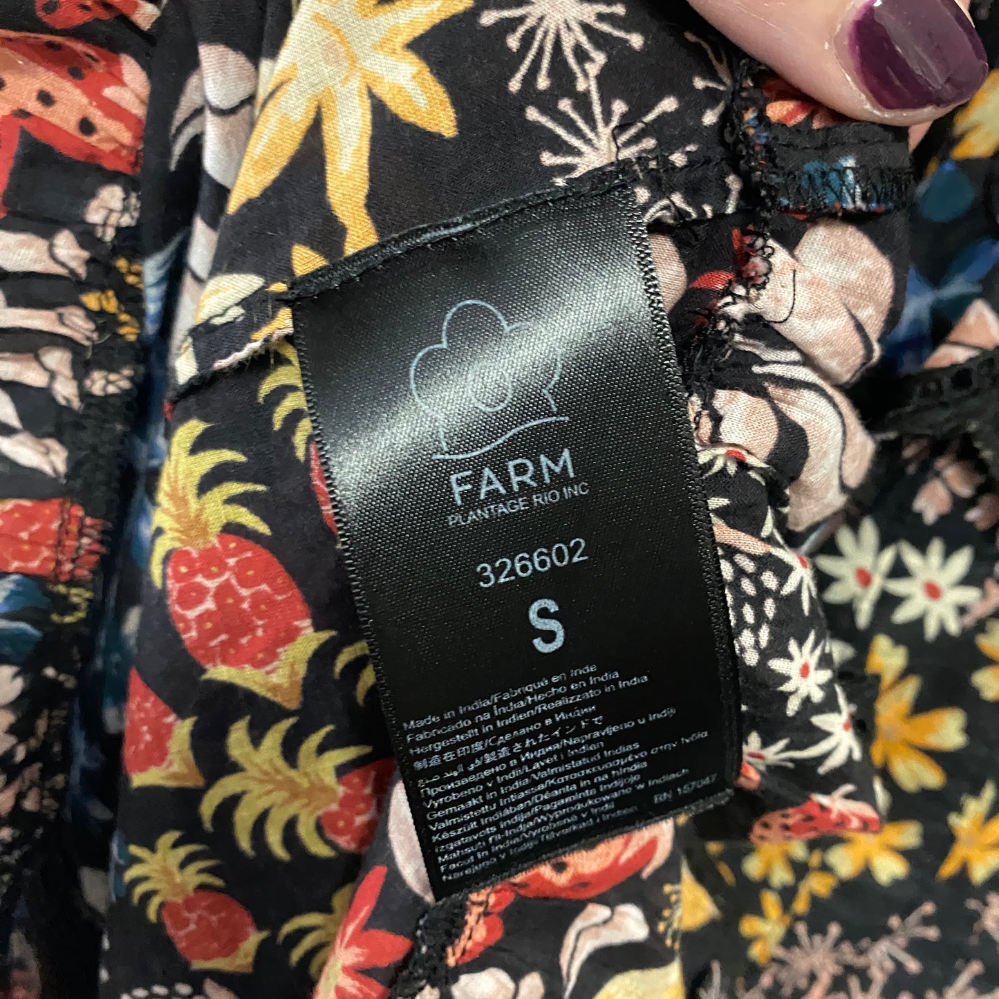 Farm Rio Print Dress Size Small