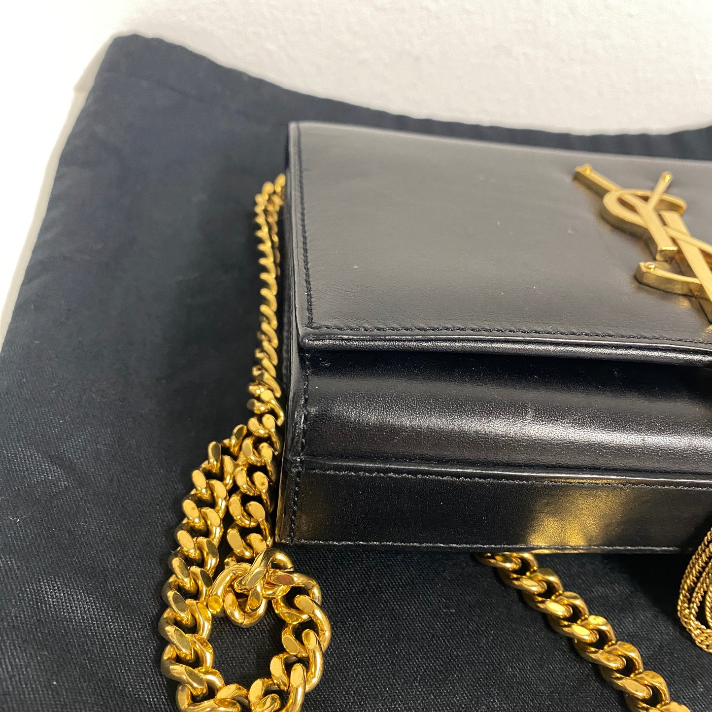 Saint Laurent black Kate tassel crossbody bag