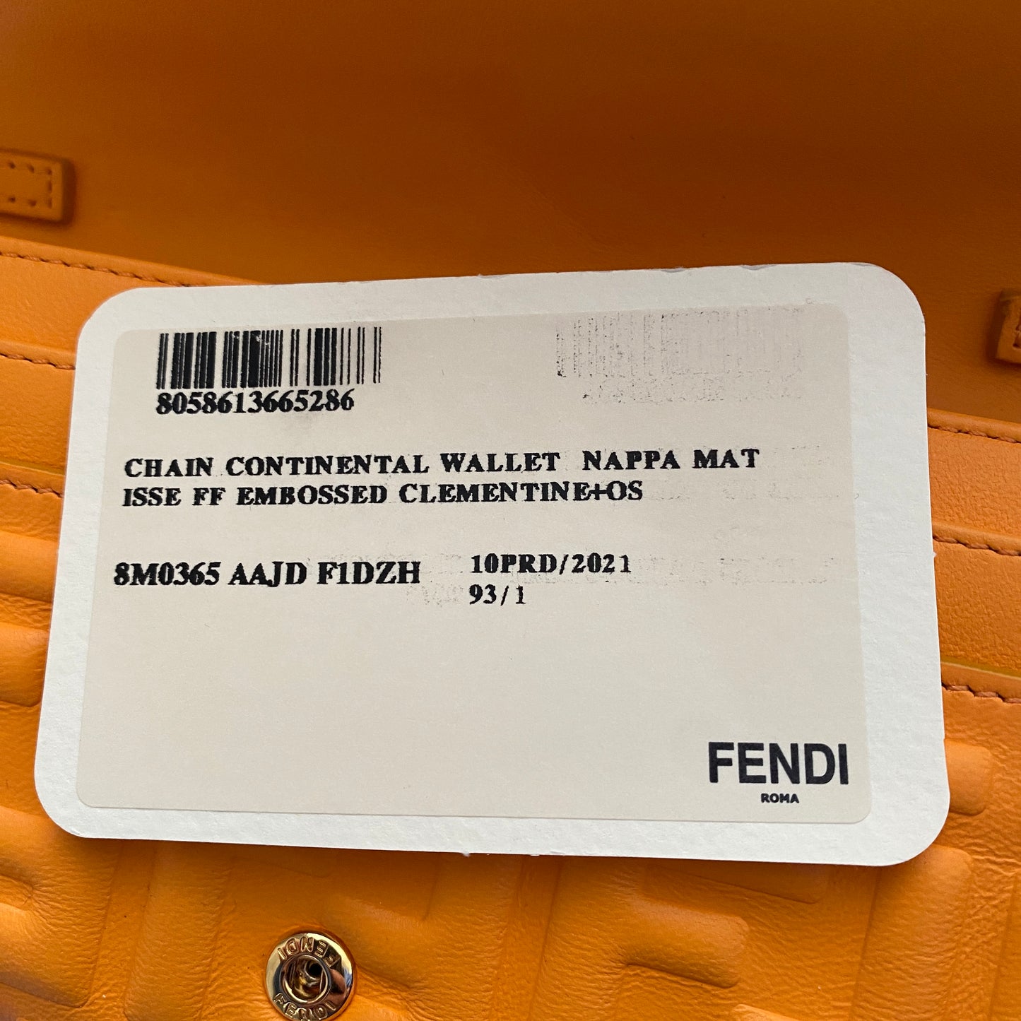 Fendi wallet on chain baguette