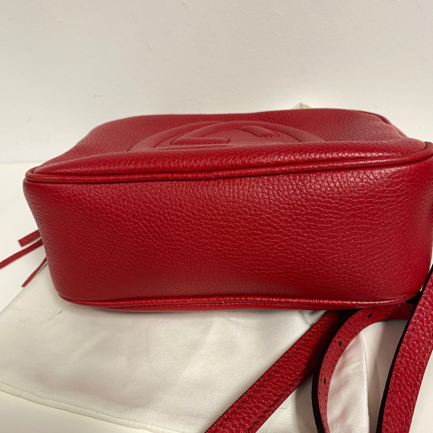 Gucci soho disco bag red leather