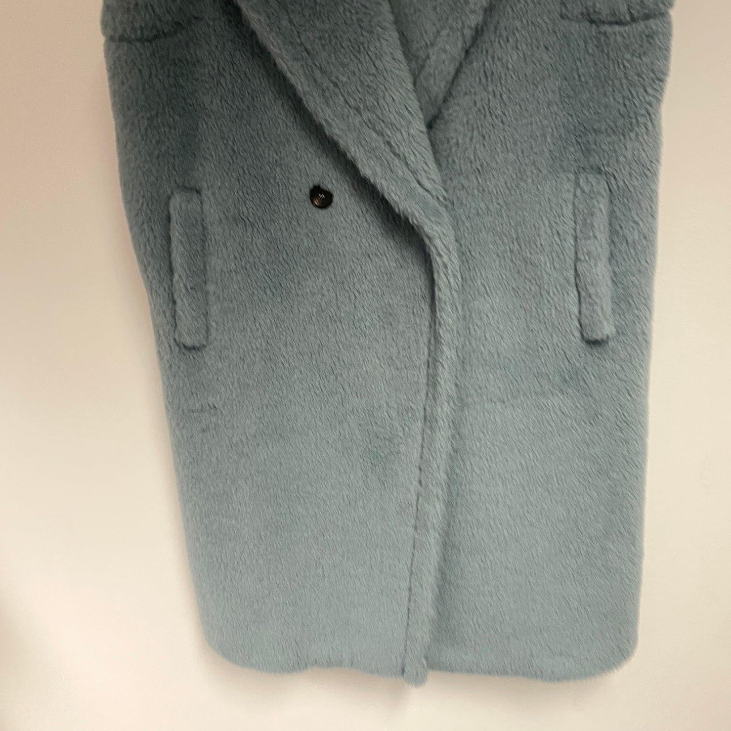 Max Mara Blue Alpaca Gettata Vest teddy coat size XS
