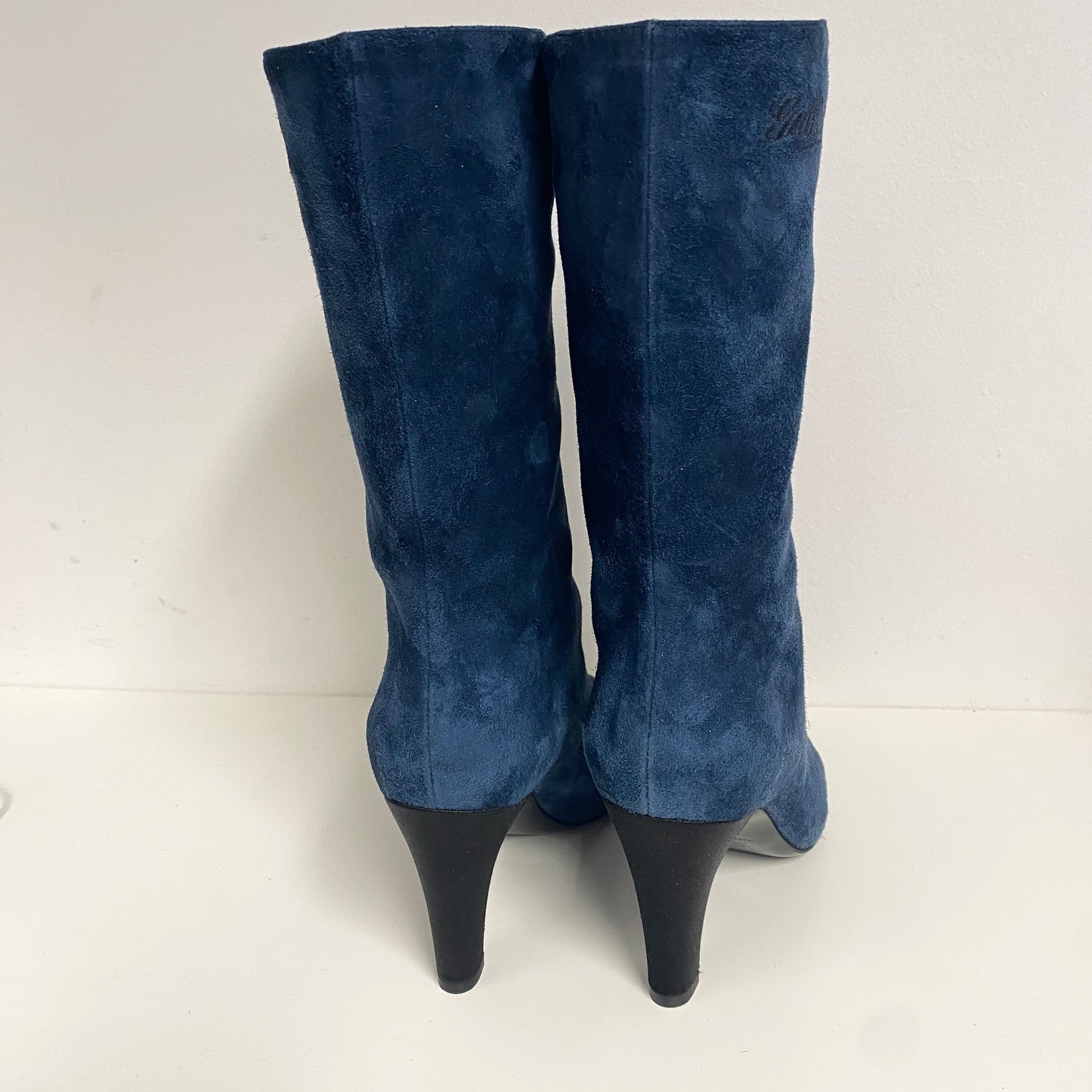 Chanel Blue suede CC & Gabrielle Chanel Boots size 35 uk 2