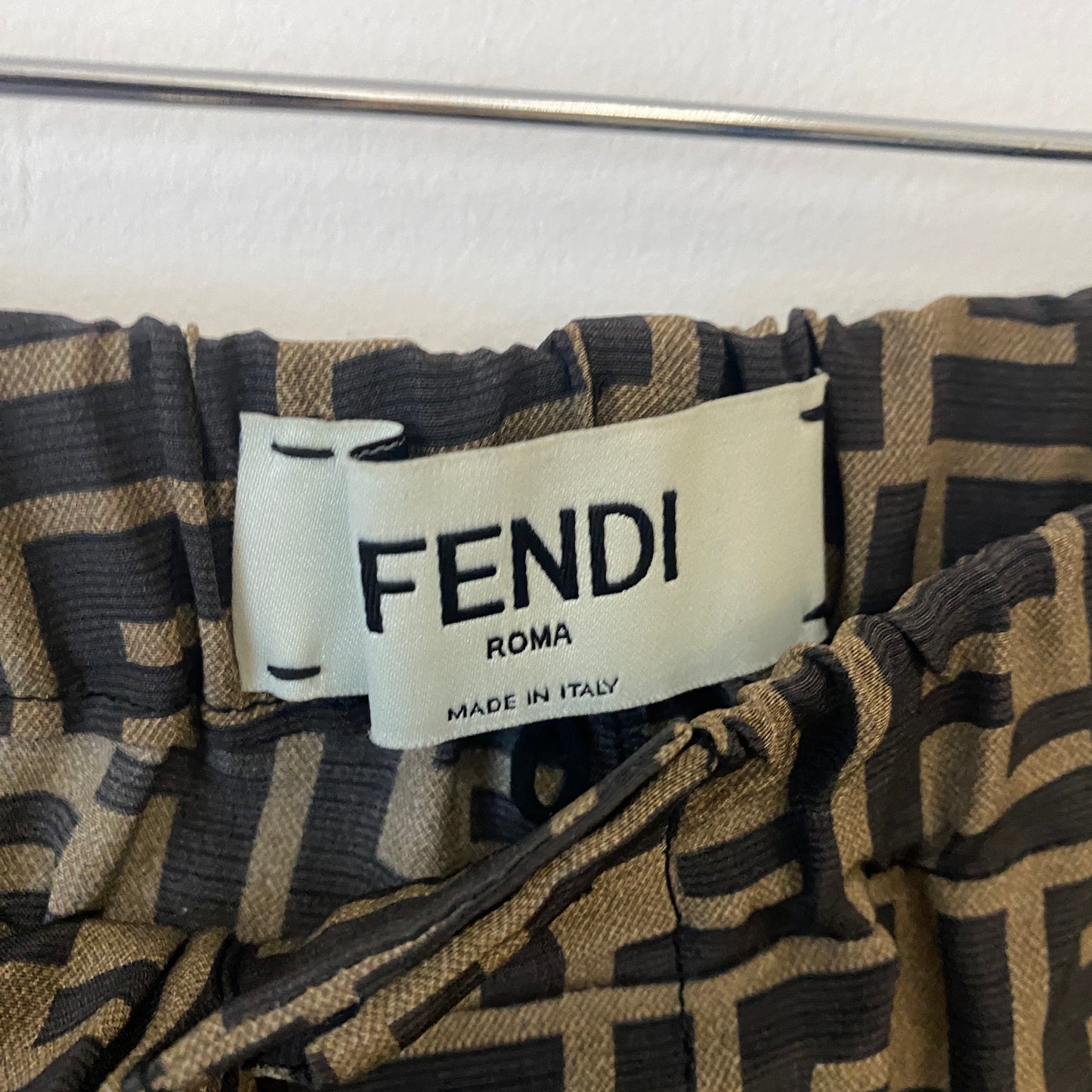 Fendi FF silk wide leg trousers Size 38 U.K. 6  Great condition