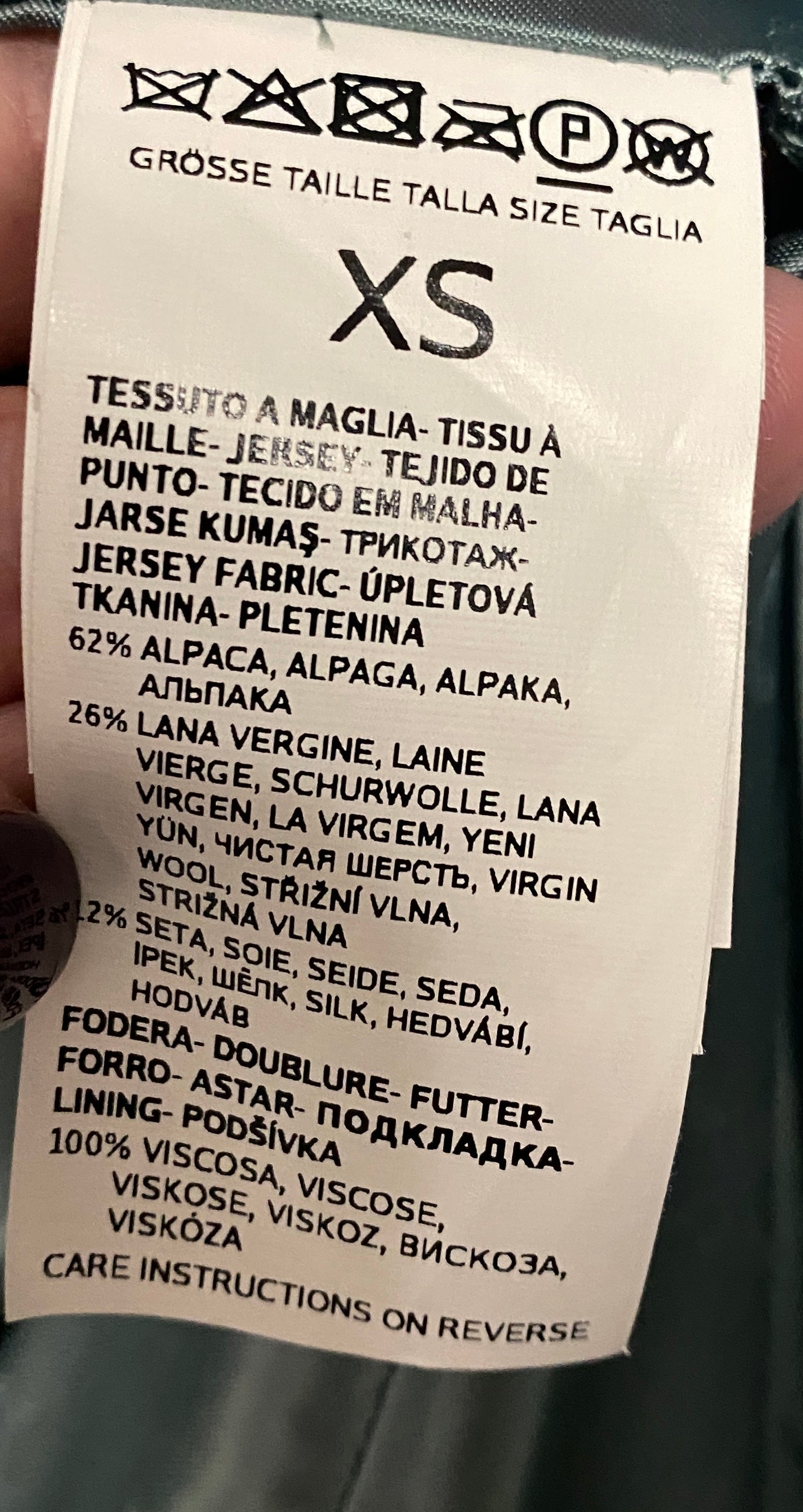 Max Mara Blue Alpaca Gettata Vest teddy coat size XS