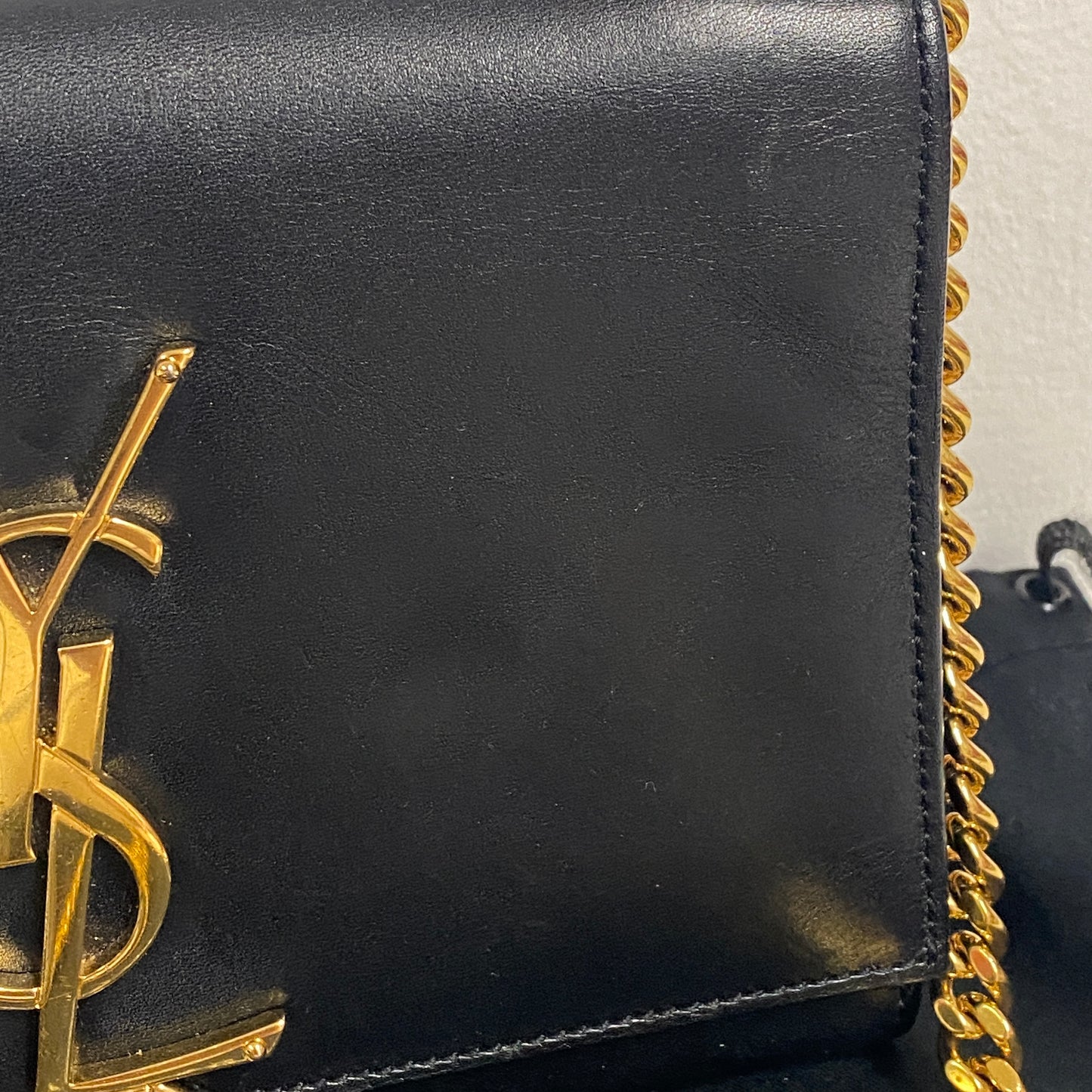 Saint Laurent black Kate tassel crossbody bag