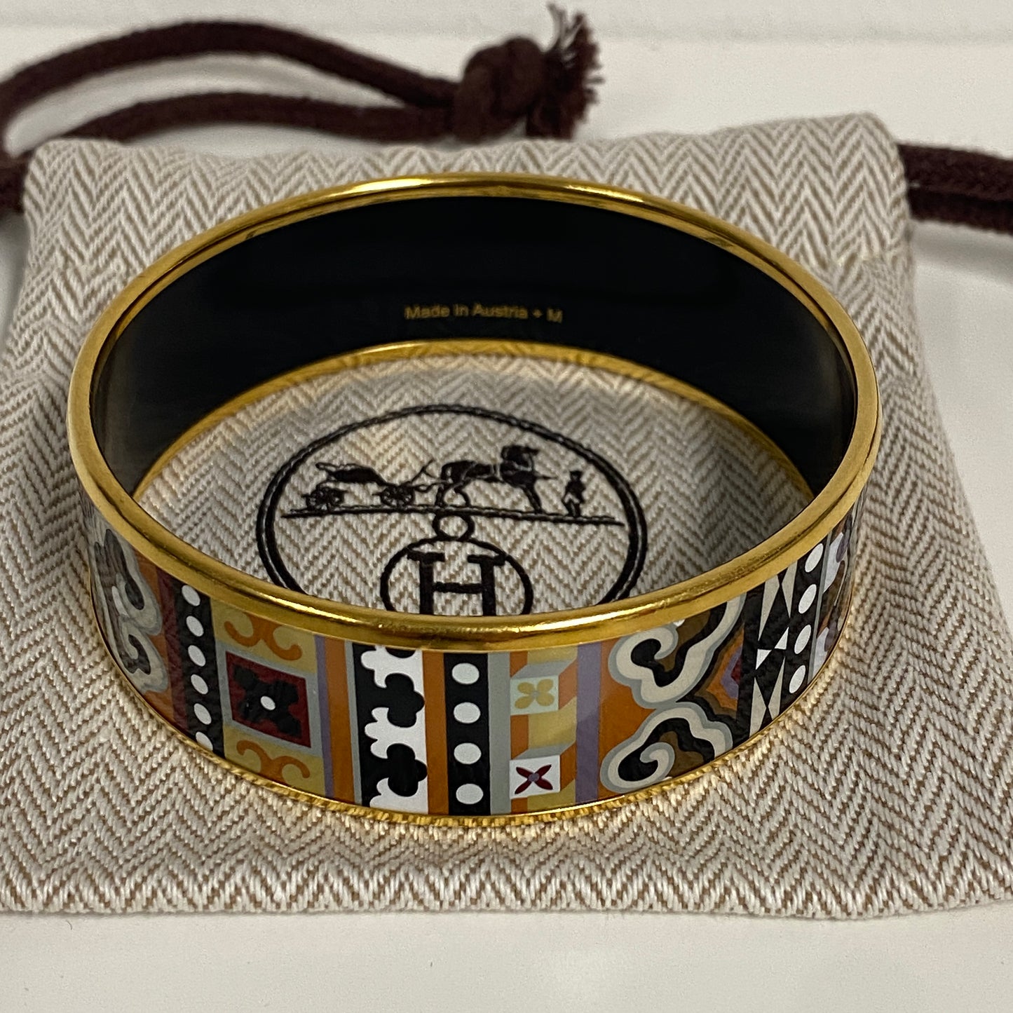 Hermes enamel bracelet small