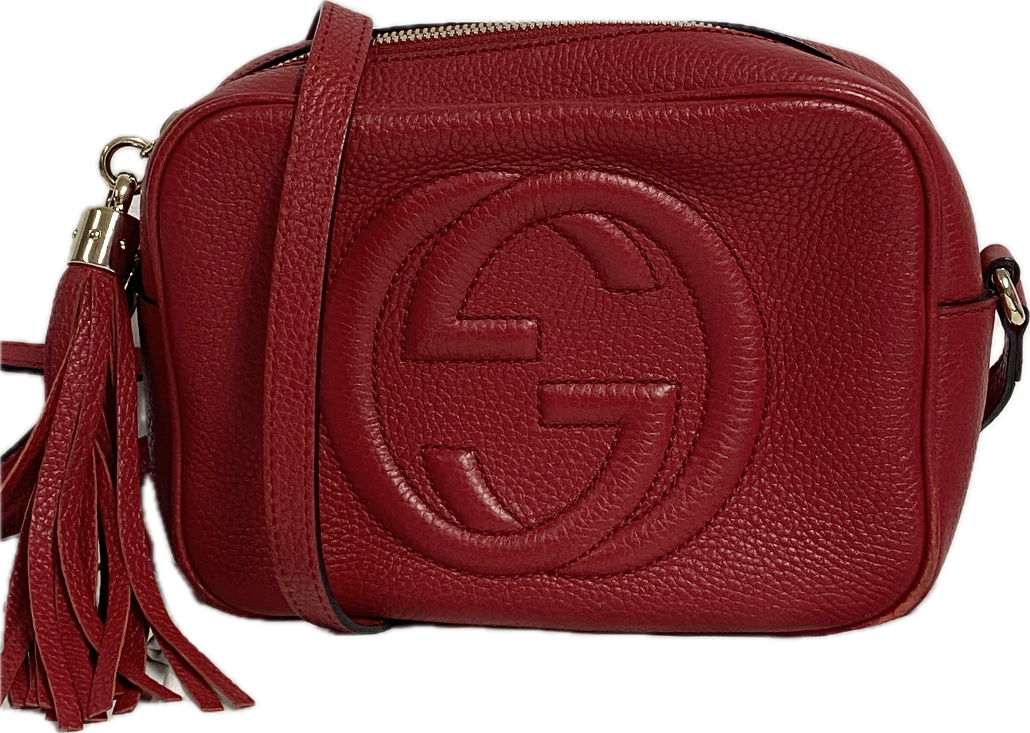 Gucci soho disco bag red leather