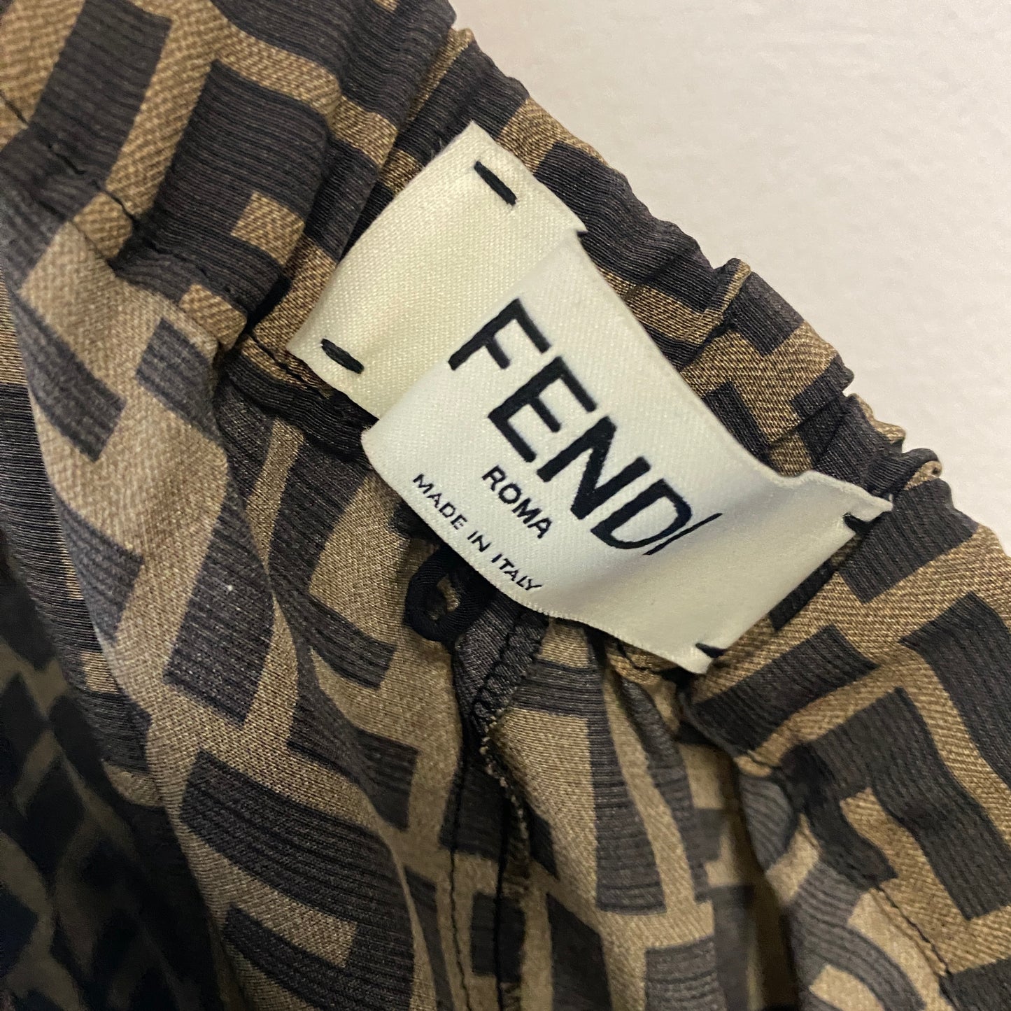 Fendi FF silk wide leg trousers Size 38 U.K. 6  Great condition