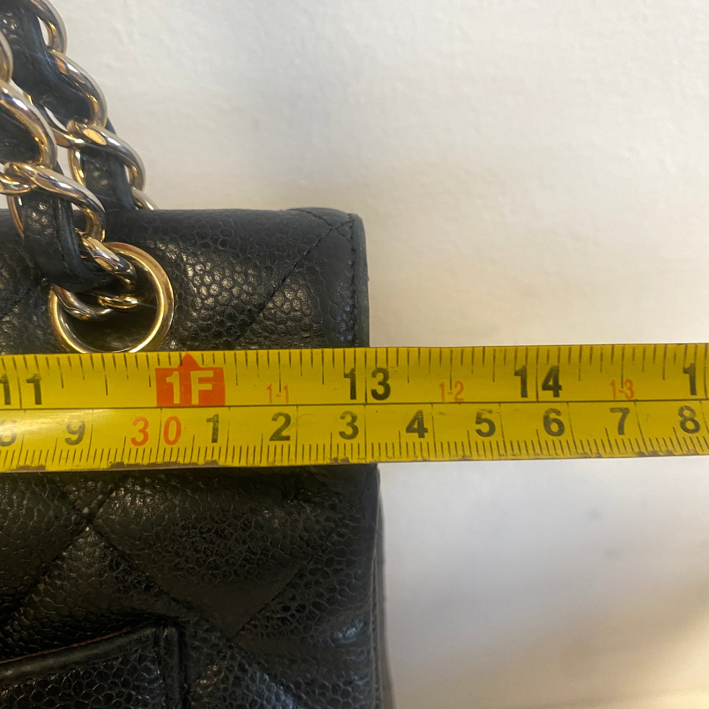 chanel black leather maxi jumbo double flap bag