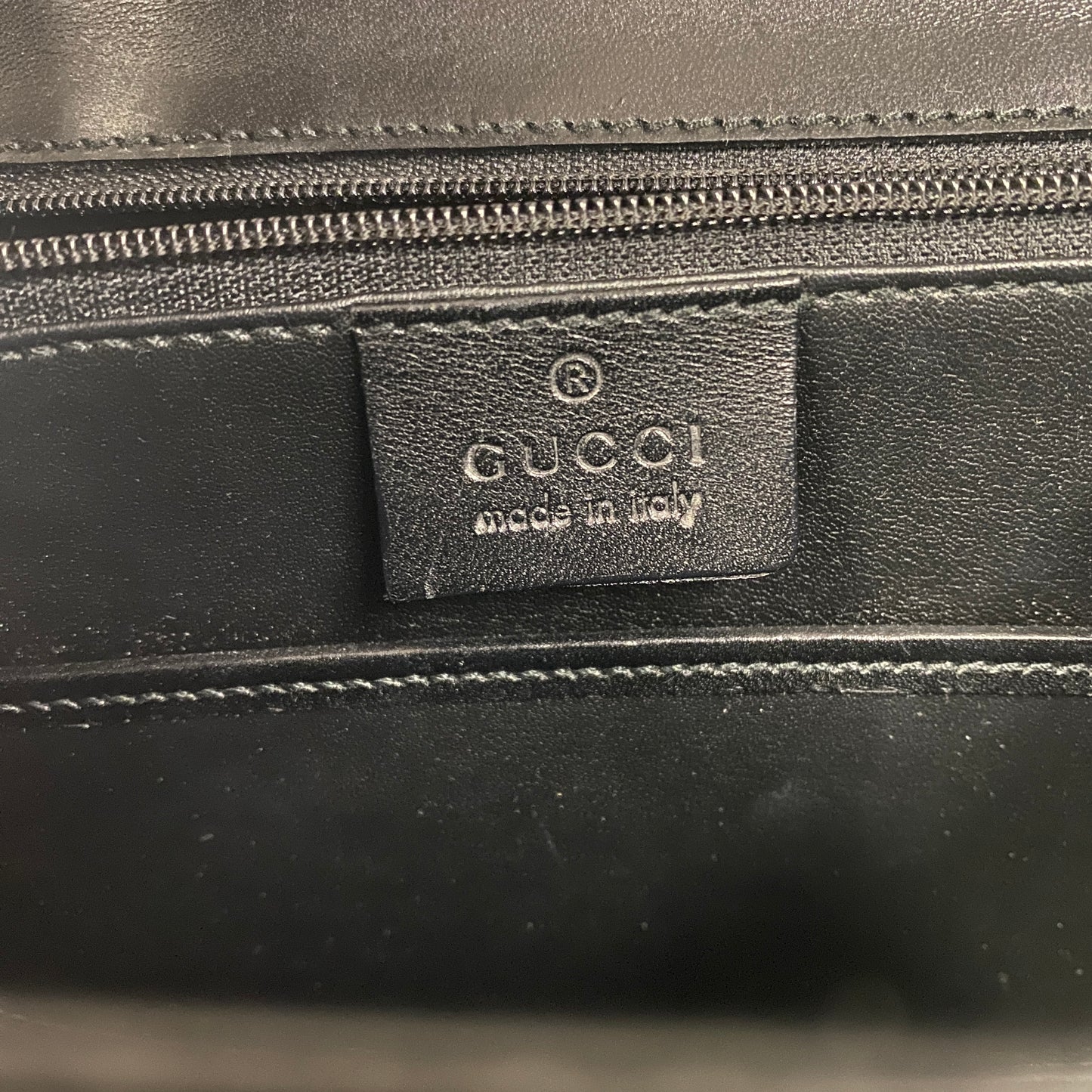 Gucci vintage top handle belvet & leather bag