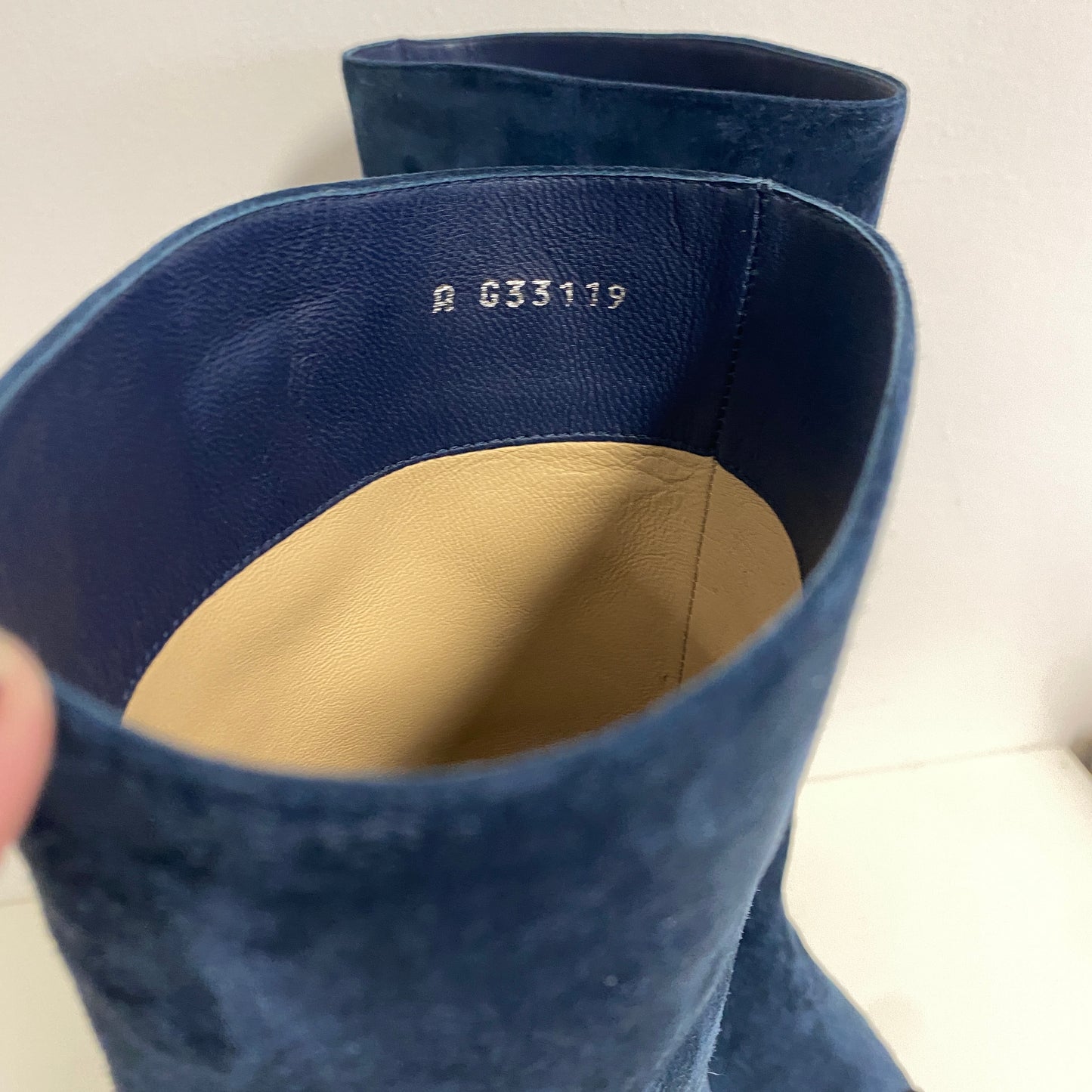 Chanel Blue suede CC & Gabrielle Chanel Boots size 35 uk 2