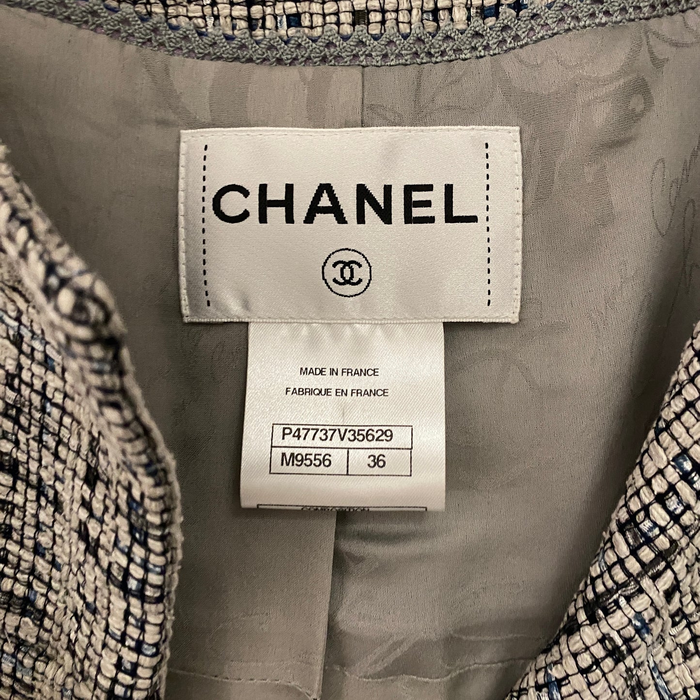 Chanel tweed jacket size 36 U.K. 8