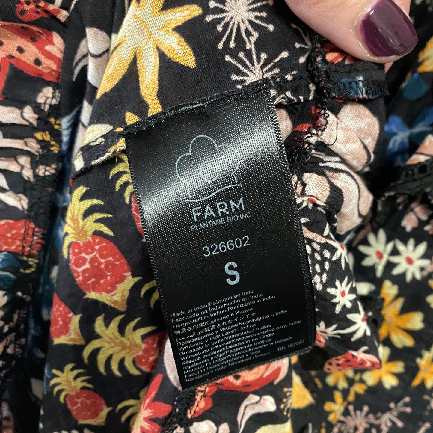 Farm Rio Print Dress Size Small