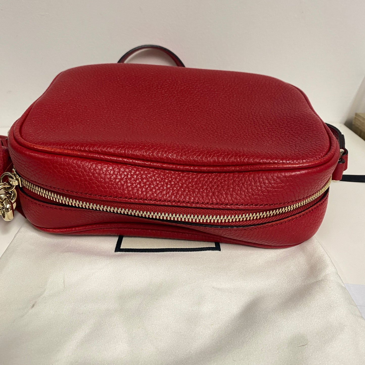 Gucci soho disco bag red leather