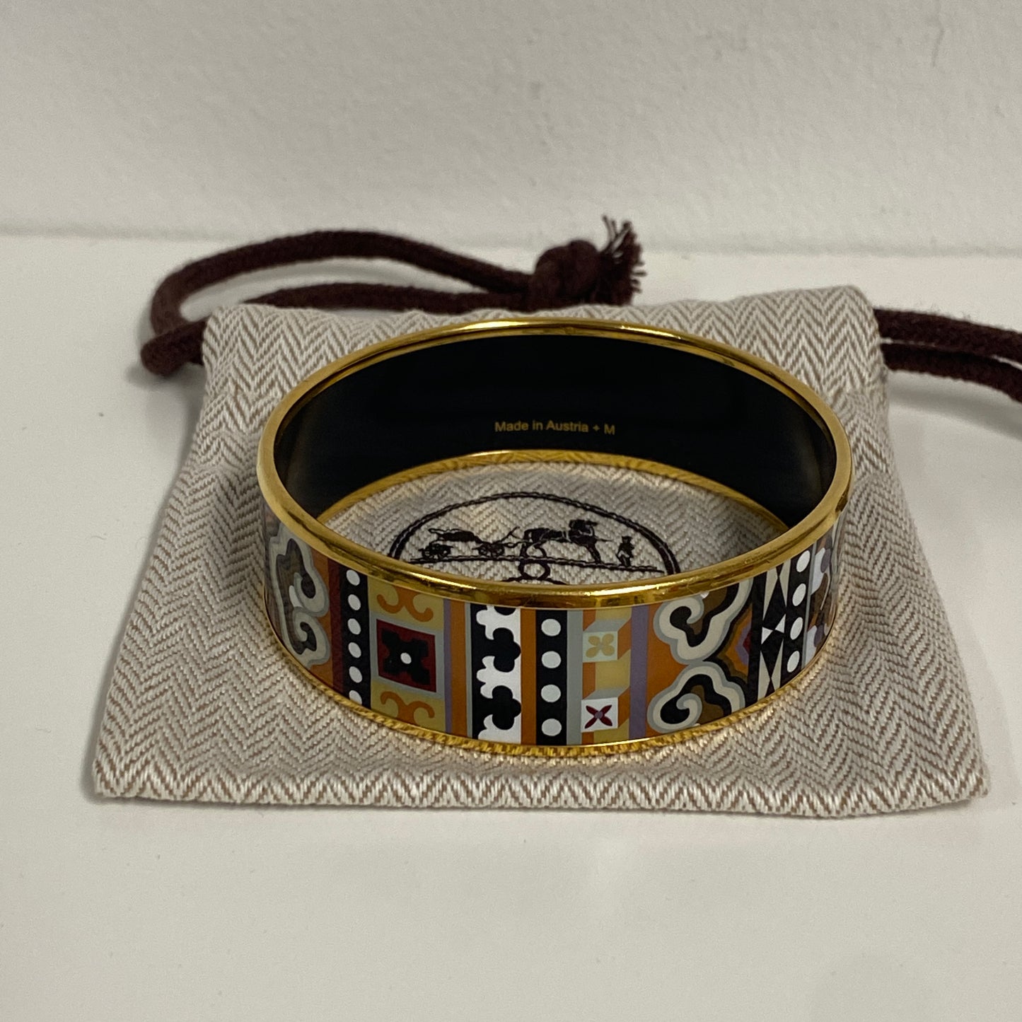 Hermes enamel bracelet small