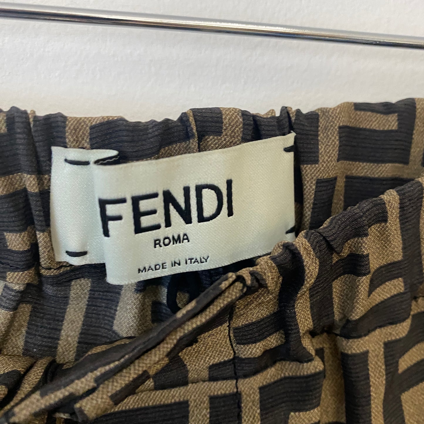 Fendi FF silk wide leg trousers Size 38 U.K. 6  Great condition
