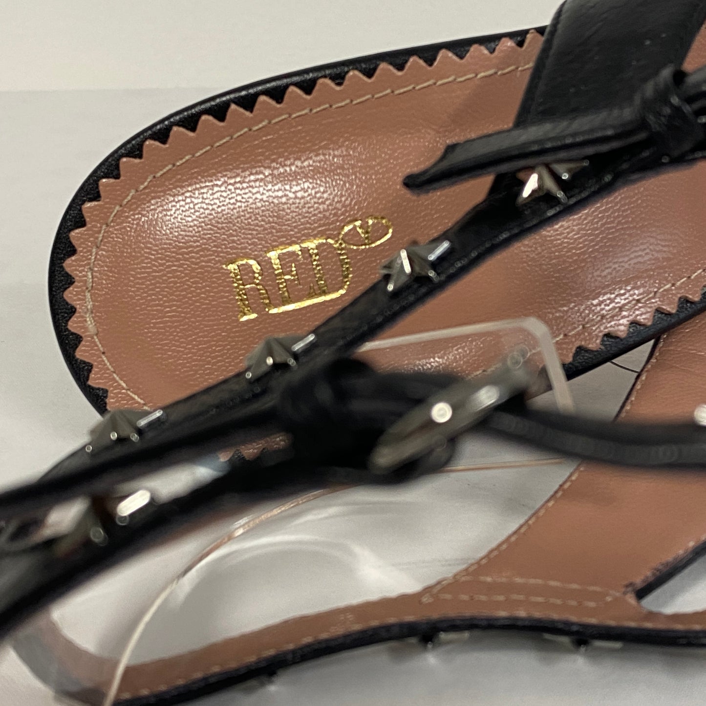 Red Valentino black leather heels size 40