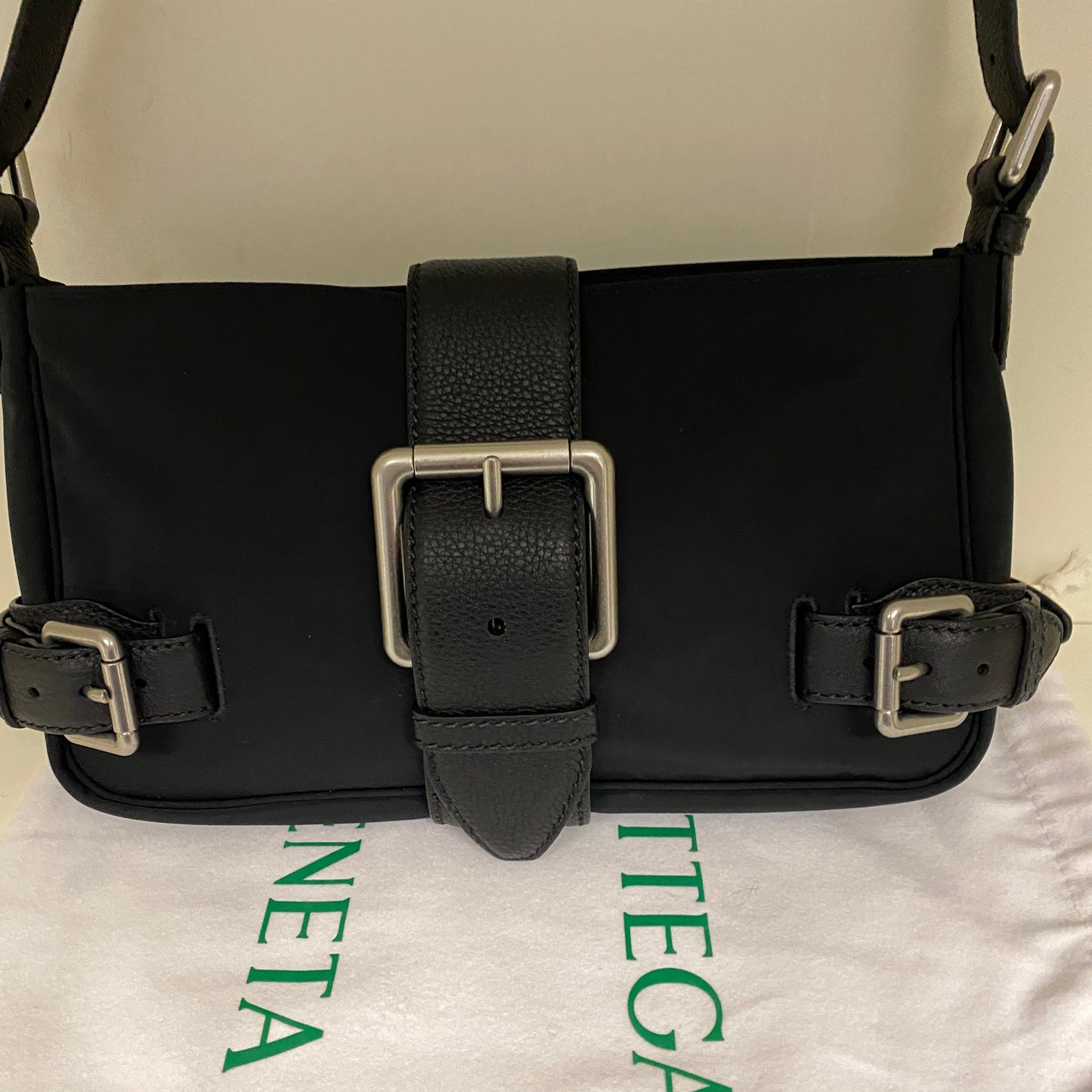 Bottega Veneta Black Nylon leather Mini bag