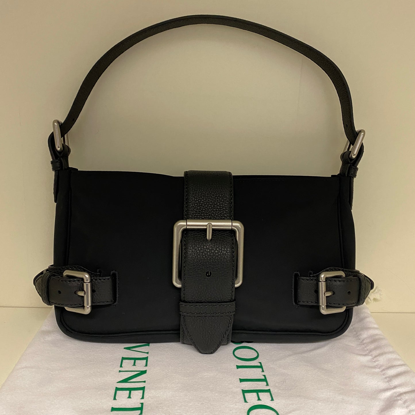 Bottega Veneta Black Nylon leather Mini bag