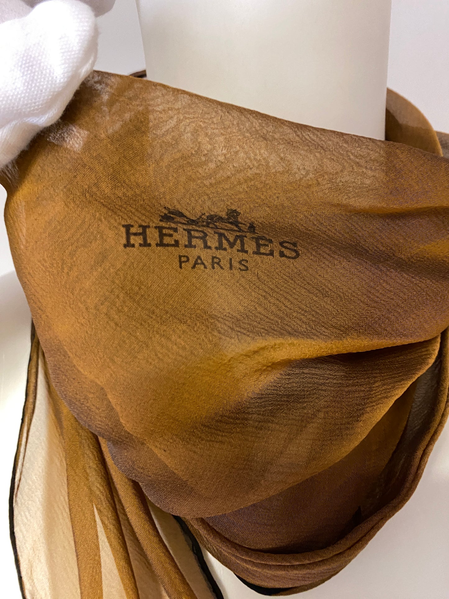 HERMES Liste au Fil Coupe losange scarf, medium model BOXED