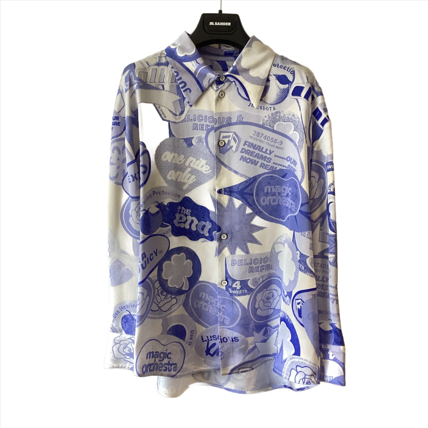 jil sander abstract print blouse size 38