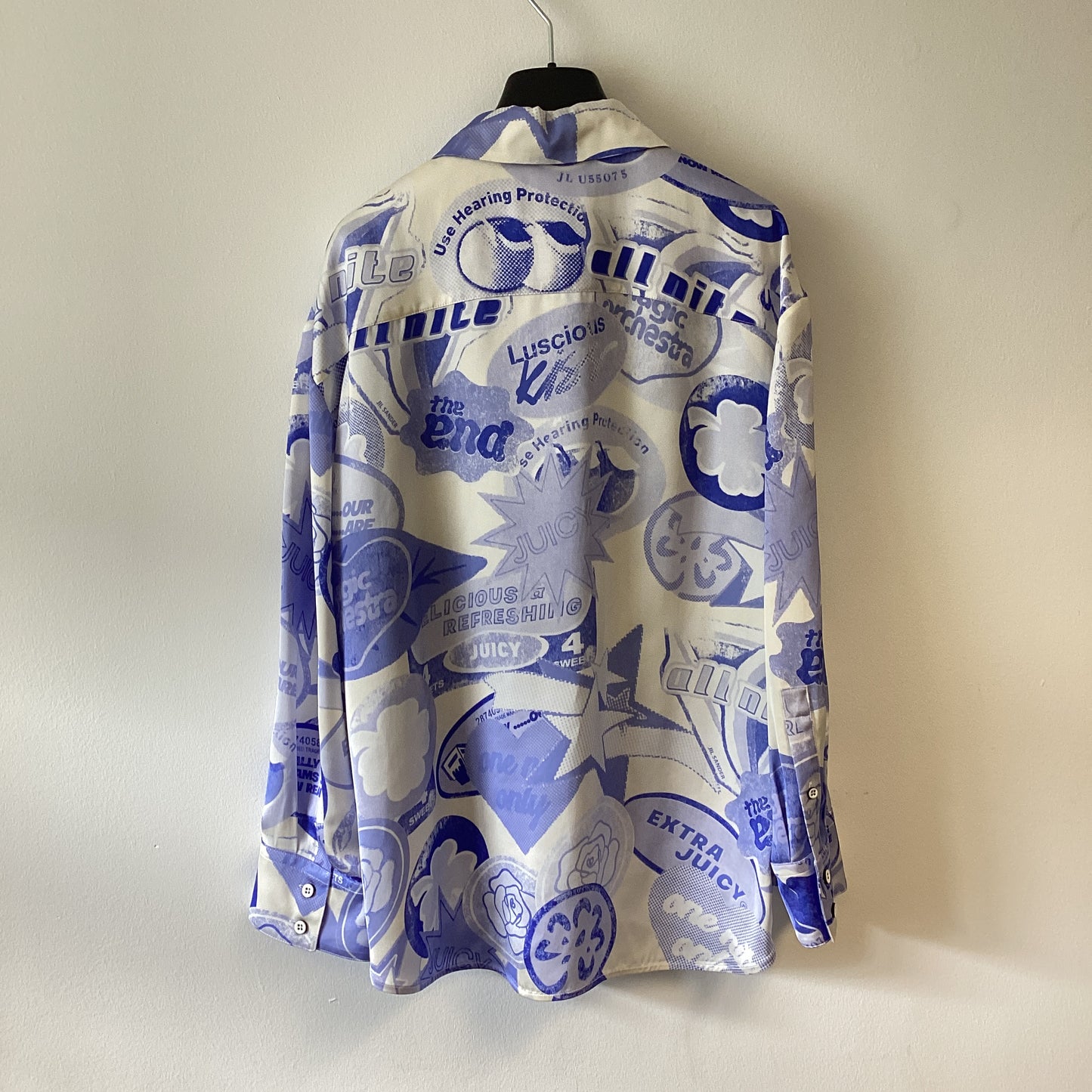 jil sander abstract print blouse size 36