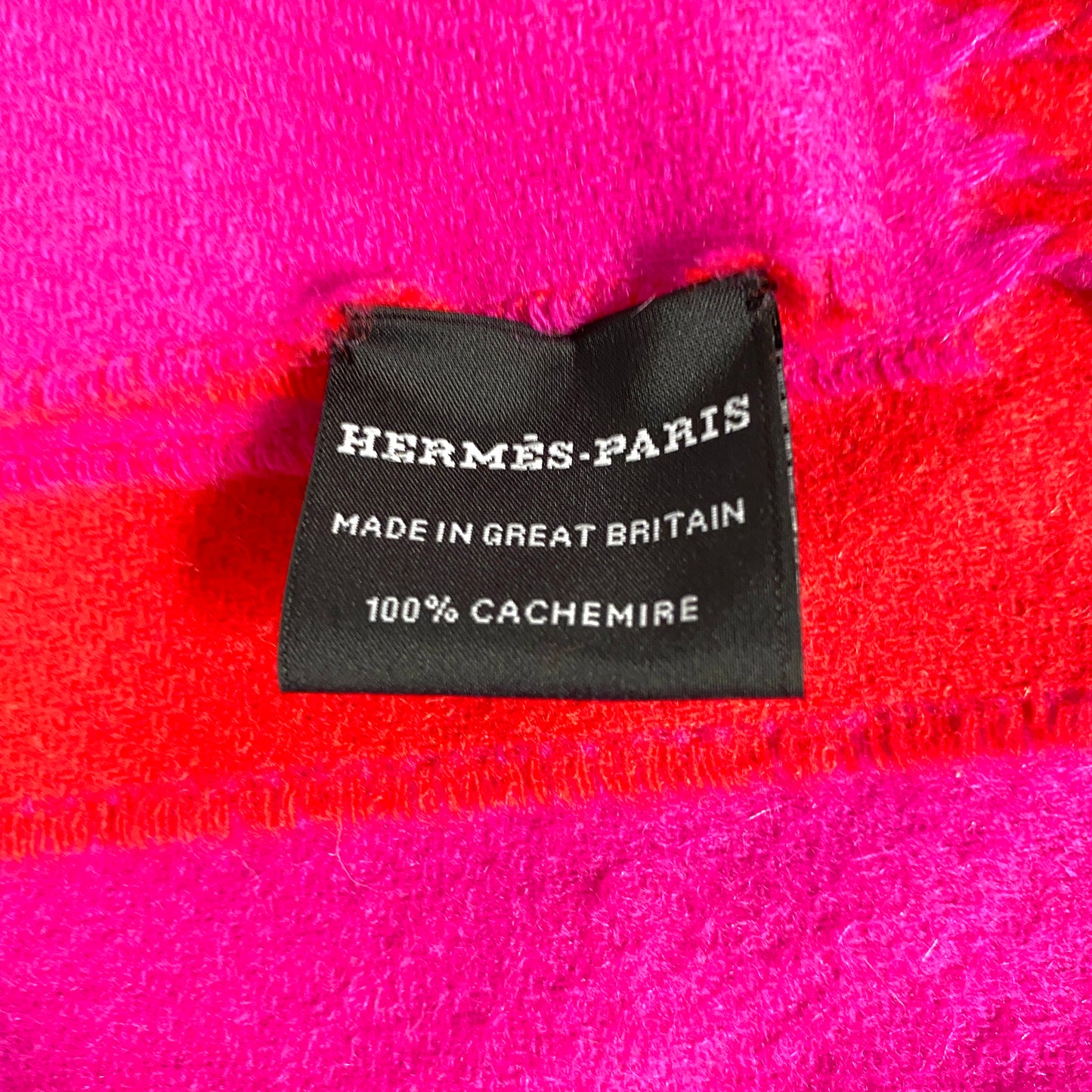 Hermes cashmere double face stole / scarf
