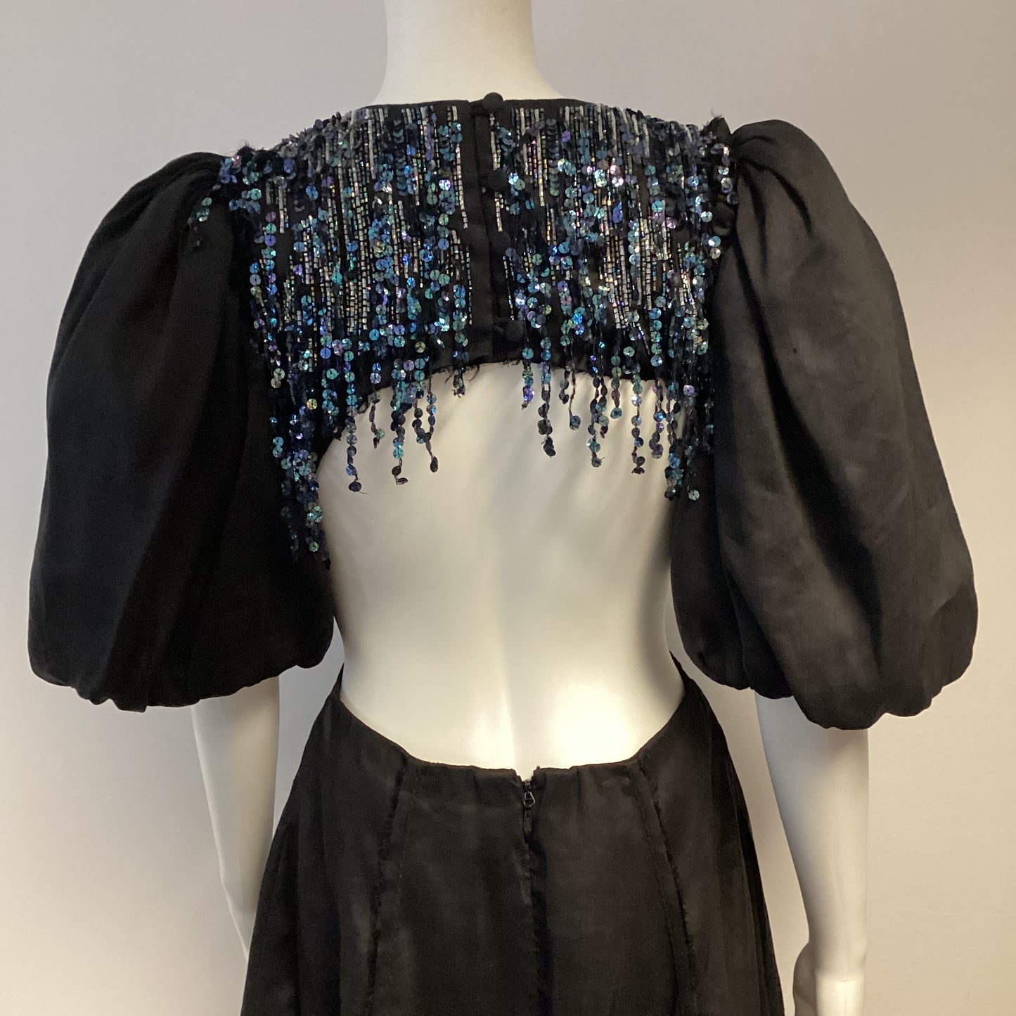 Aje black sequin detailed dress size 8