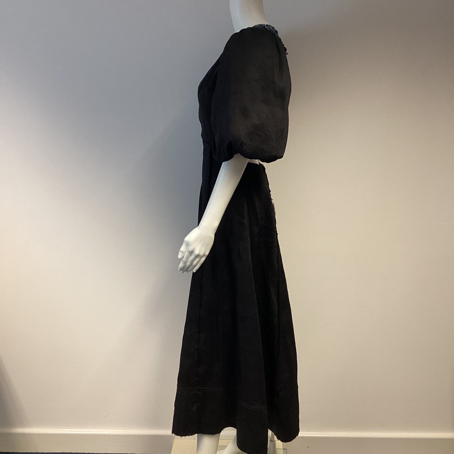 Aje black sequin detailed dress size 8