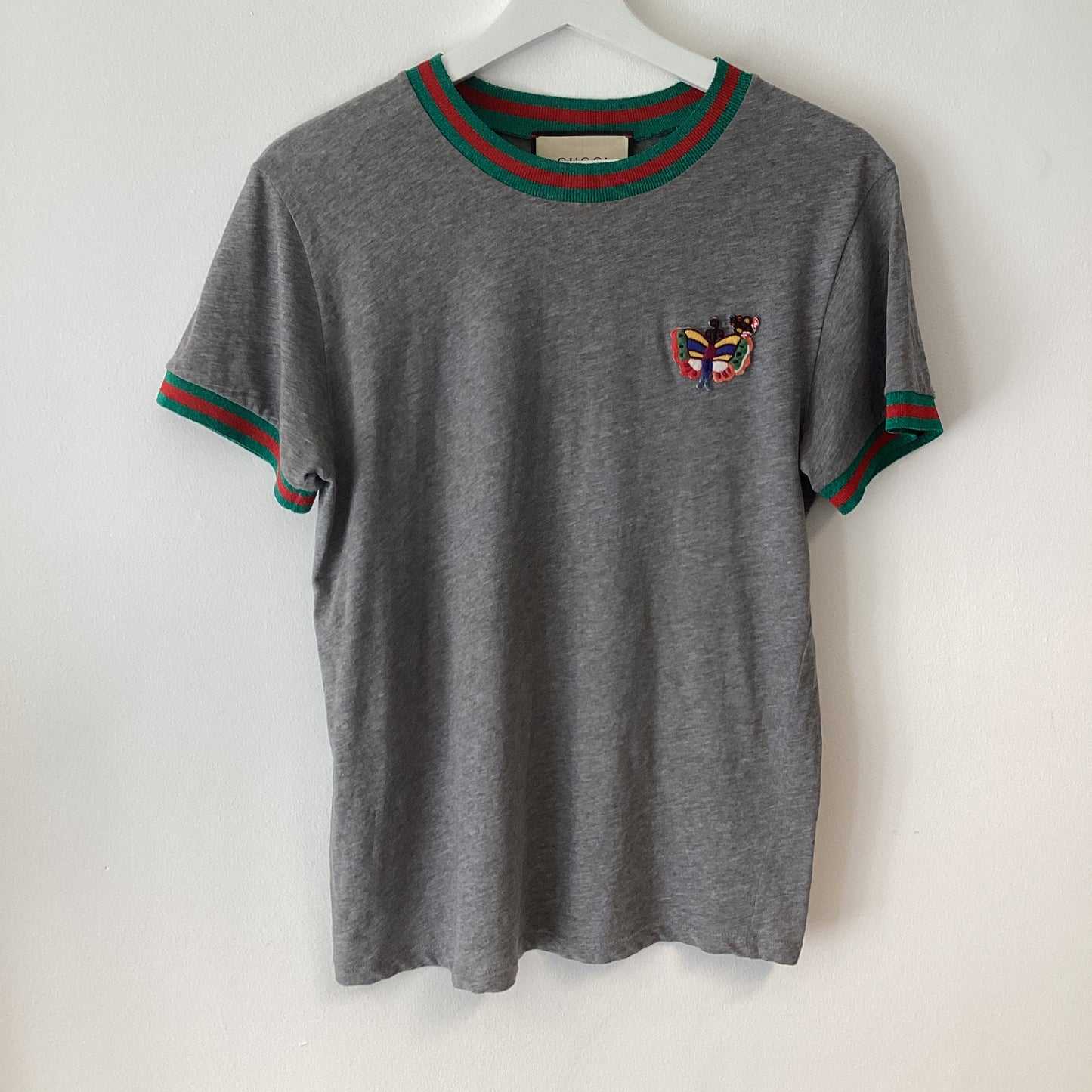 GUCCI GREY BEE EMB T SHIRTSIZE XS