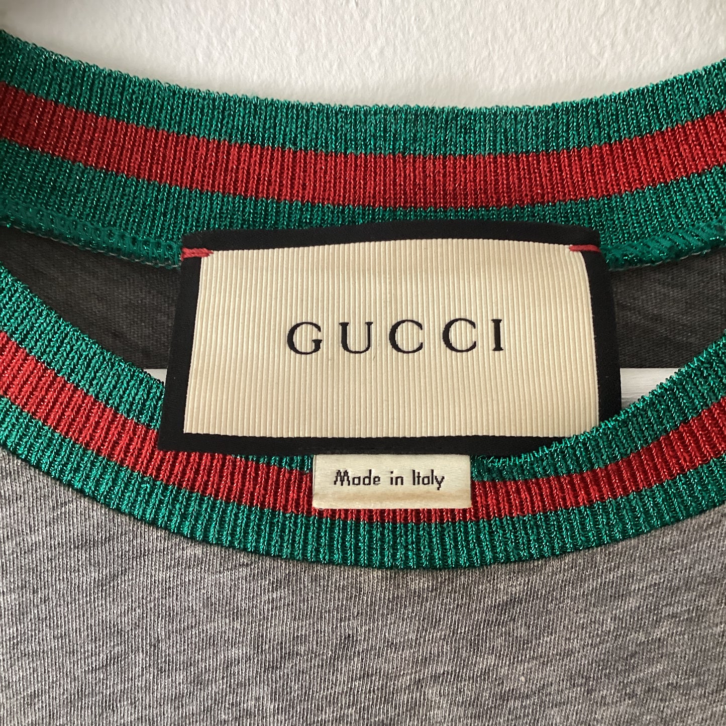 GUCCI GREY BEE EMB T SHIRTSIZE XS