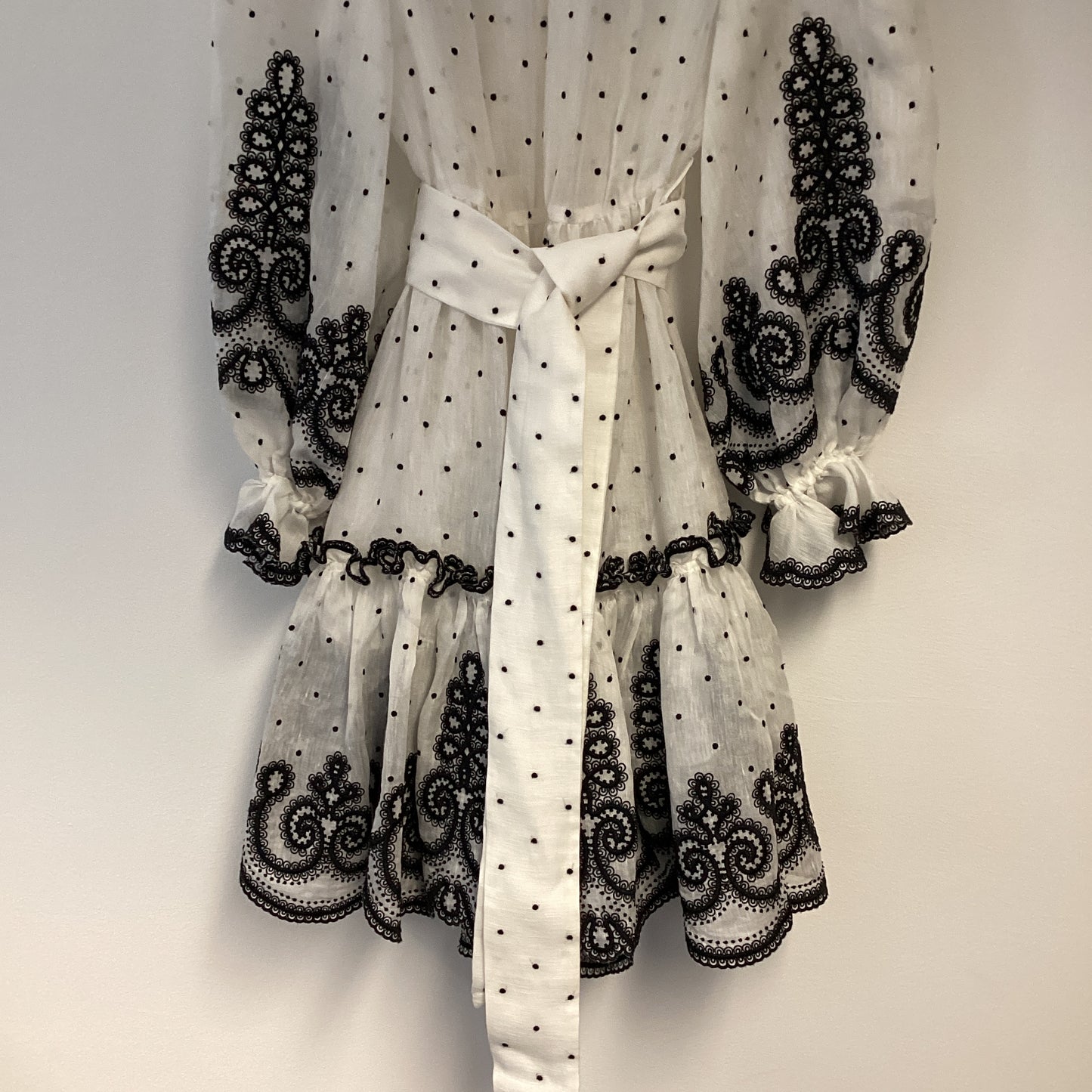 Zimmermann broderie anglaise harlequin set   Black blue fabric   Size 1  Best fit 8 U.K.