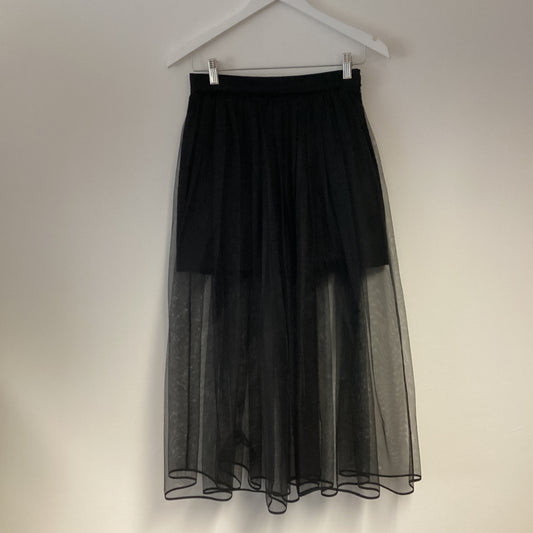 Givenchy black net tulle skirt size 36 uk 6-8