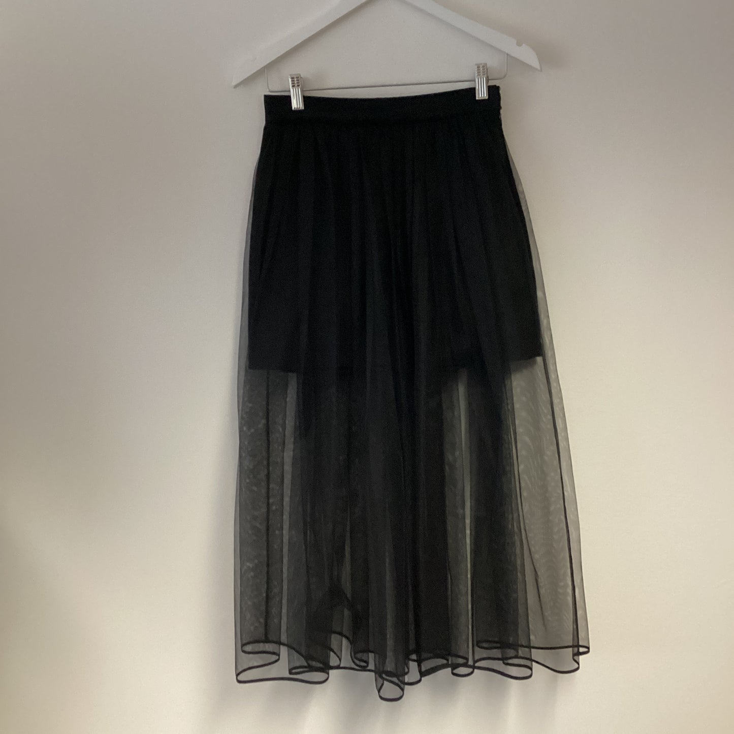 Givenchy black net tulle skirt size 36 uk 6-8