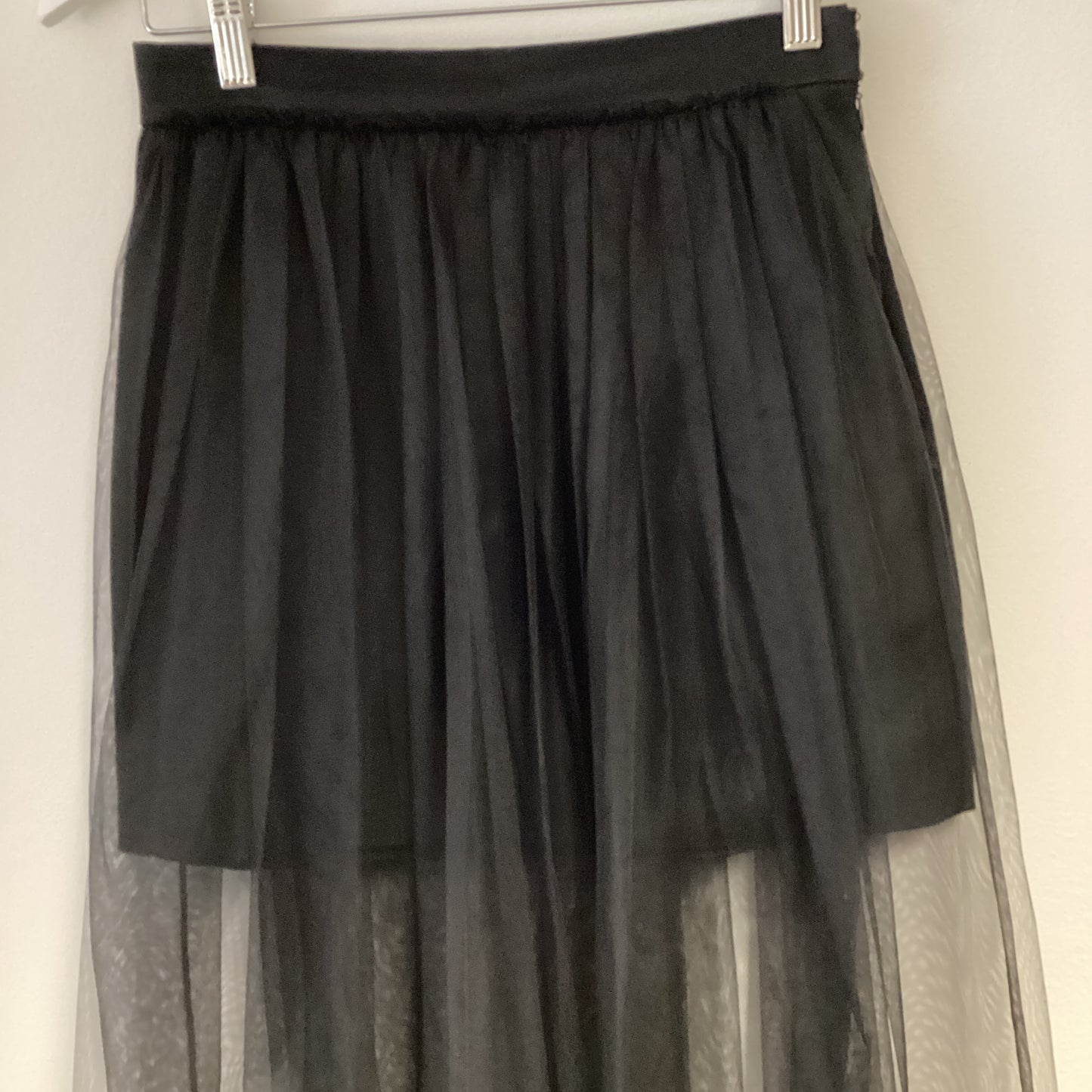 Givenchy black net tulle skirt size 36 uk 6-8