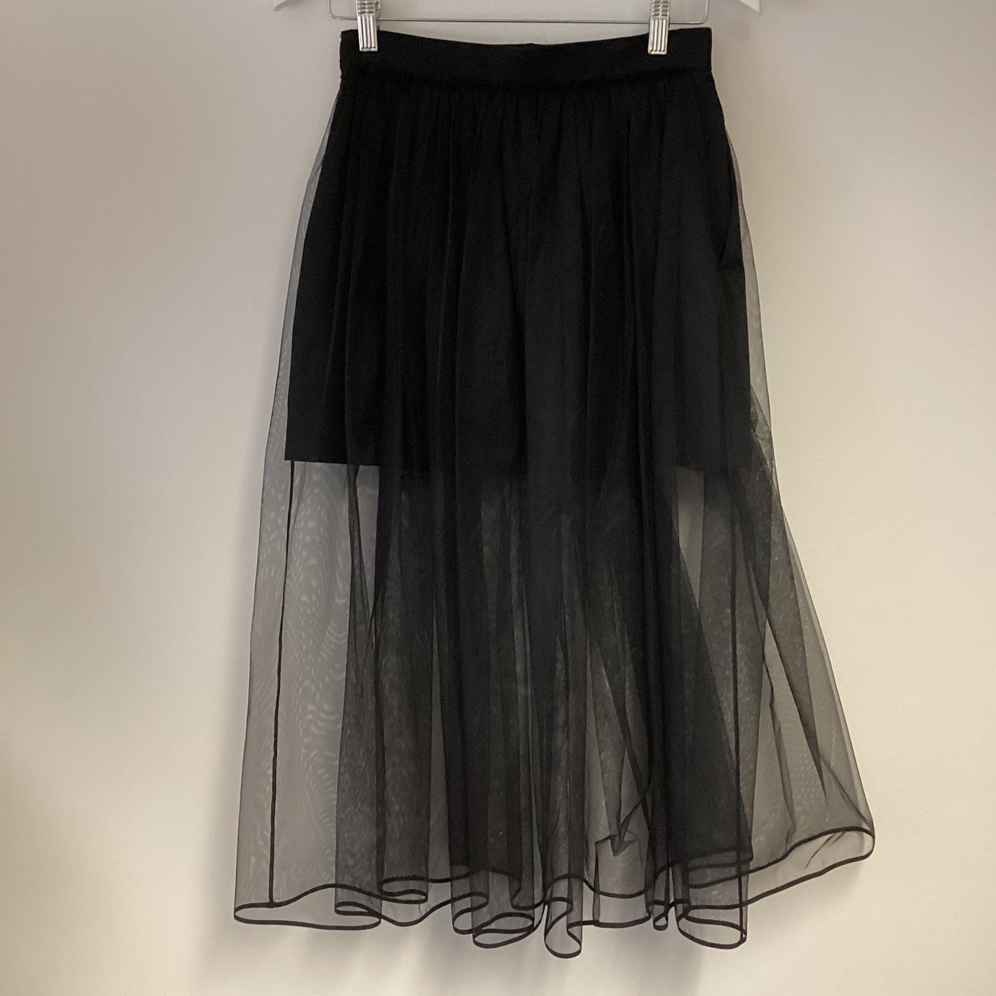 Givenchy black net tulle skirt size 36 uk 6-8