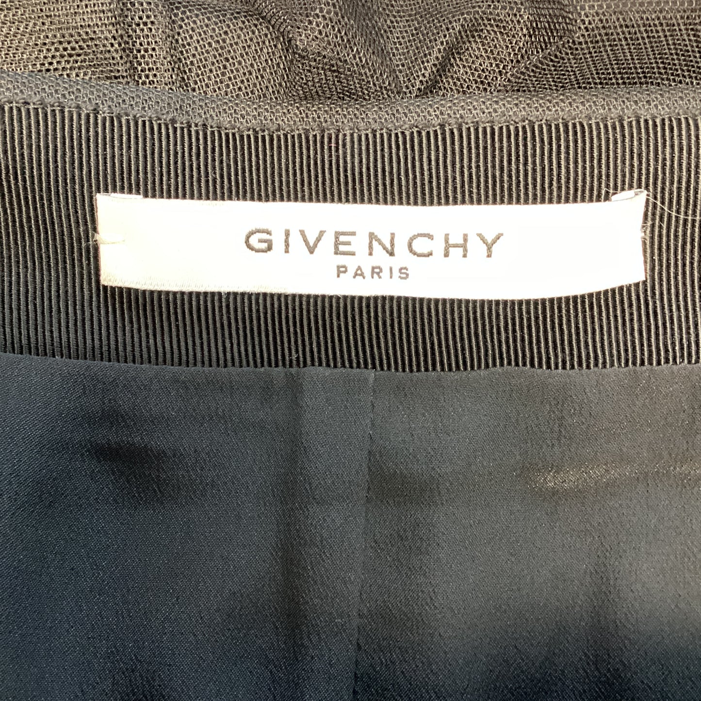 Givenchy black net tulle skirt size 36 uk 6-8