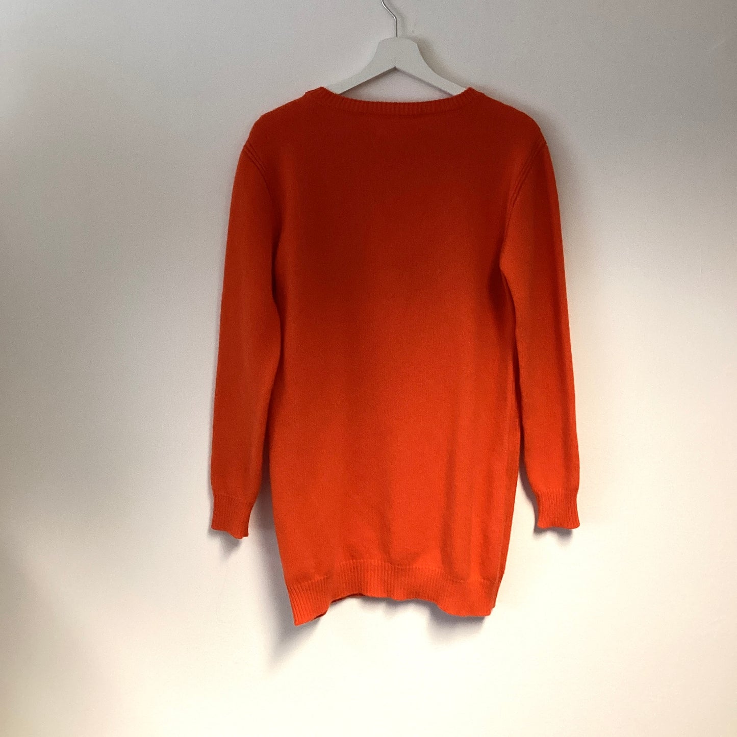 ALBERTA FERRETI ORANGE THURSDAY JUMPER CASHMERE WOOL MIX - SIZE 6