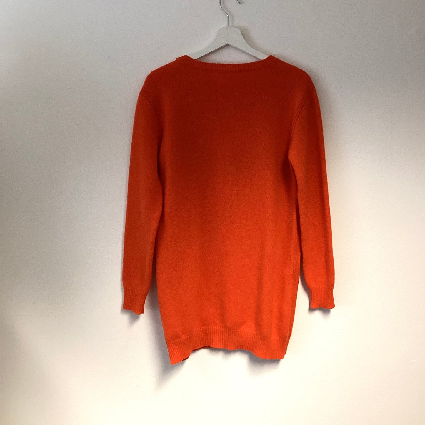 ALBERTA FERRETI ORANGE THURSDAY JUMPER CASHMERE WOOL MIX - SIZE 6